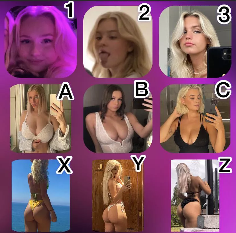 Pick 1 from each row