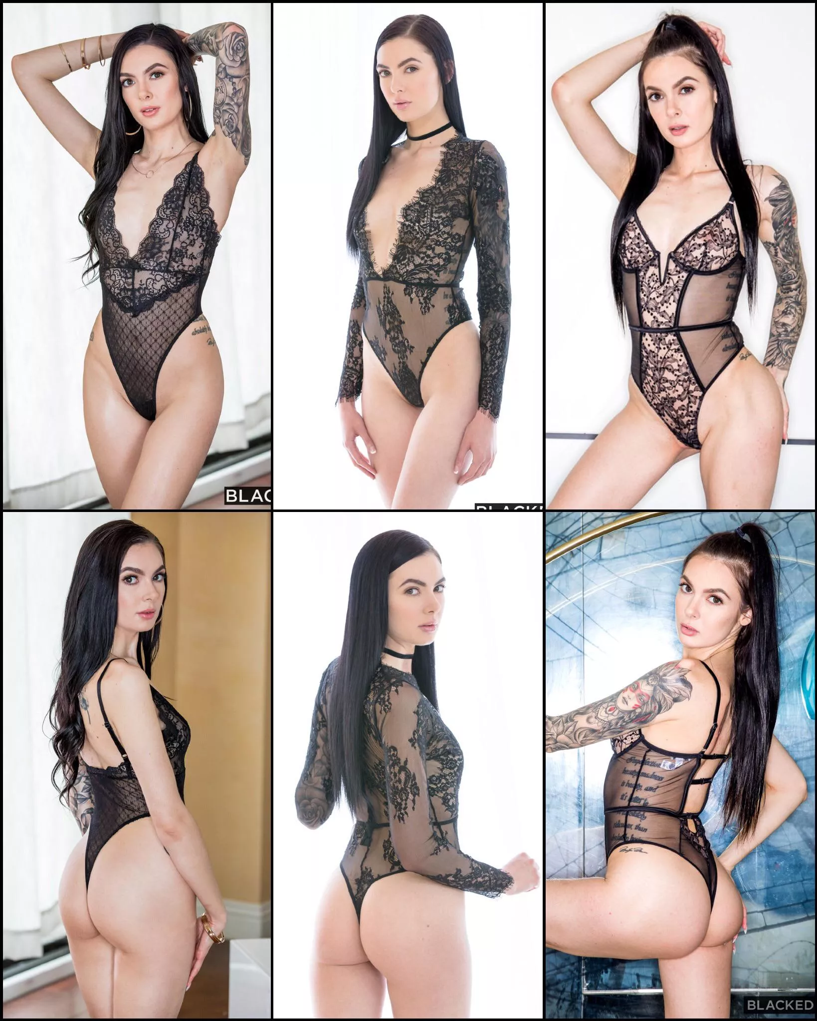 Pick her black one-piece - Marley Brinx