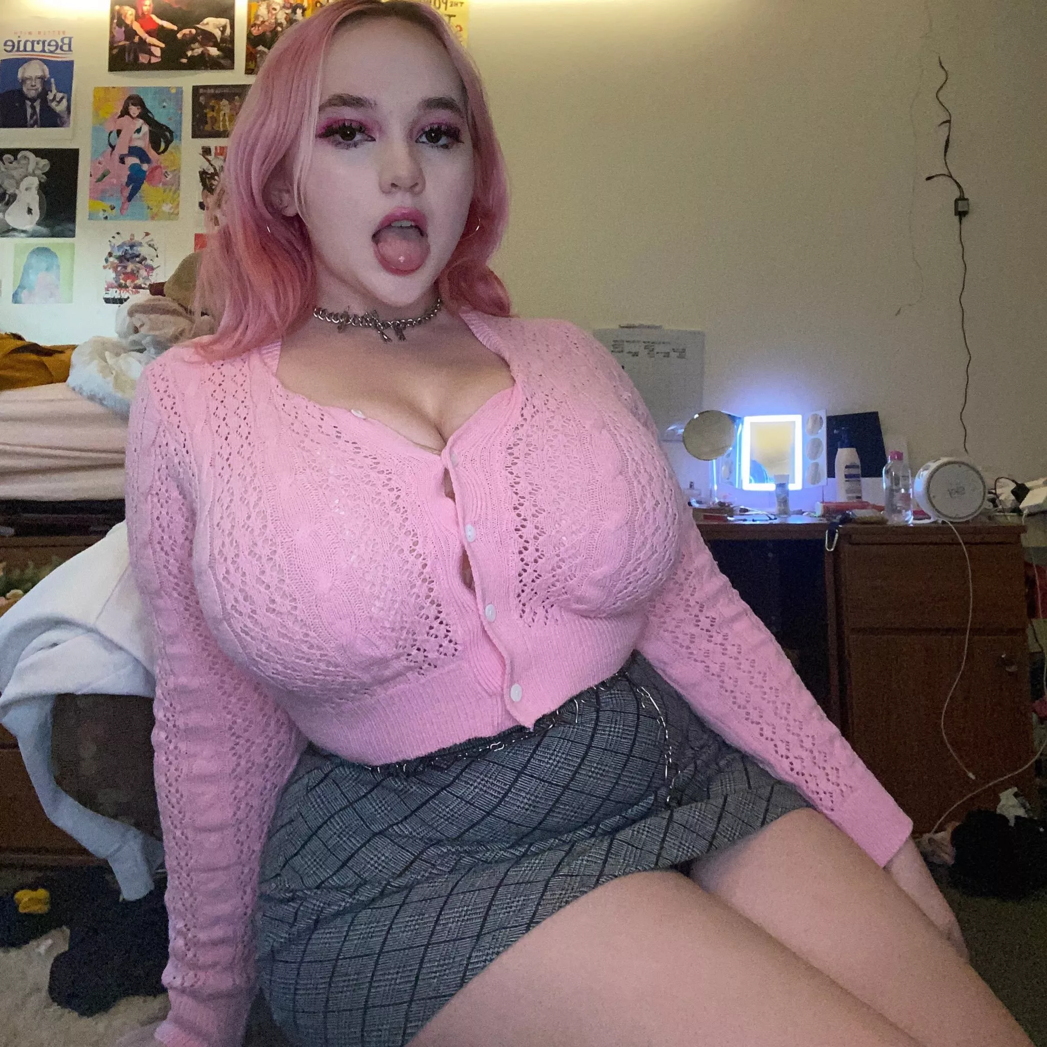 Pink cardi