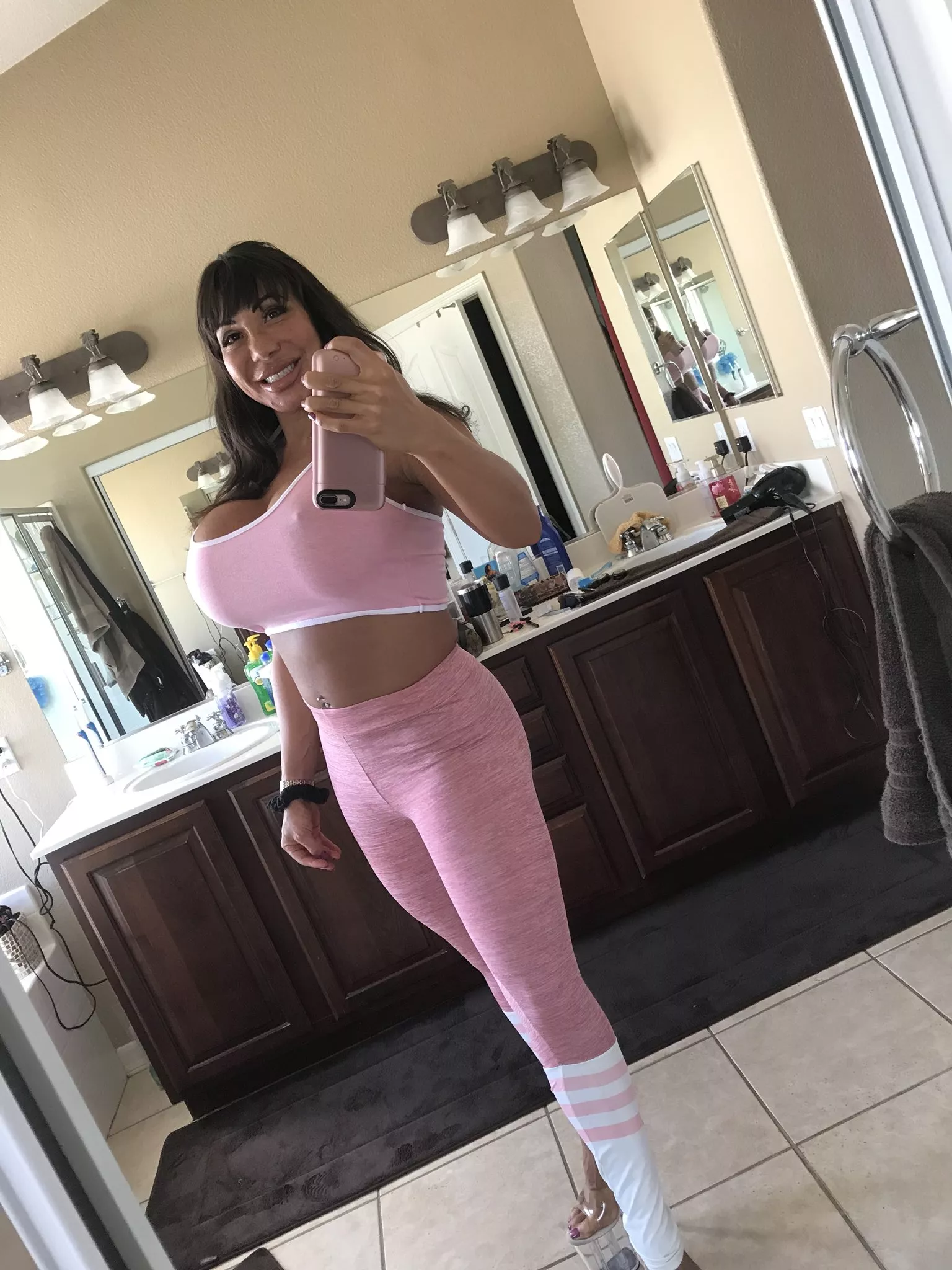 Pink selfie