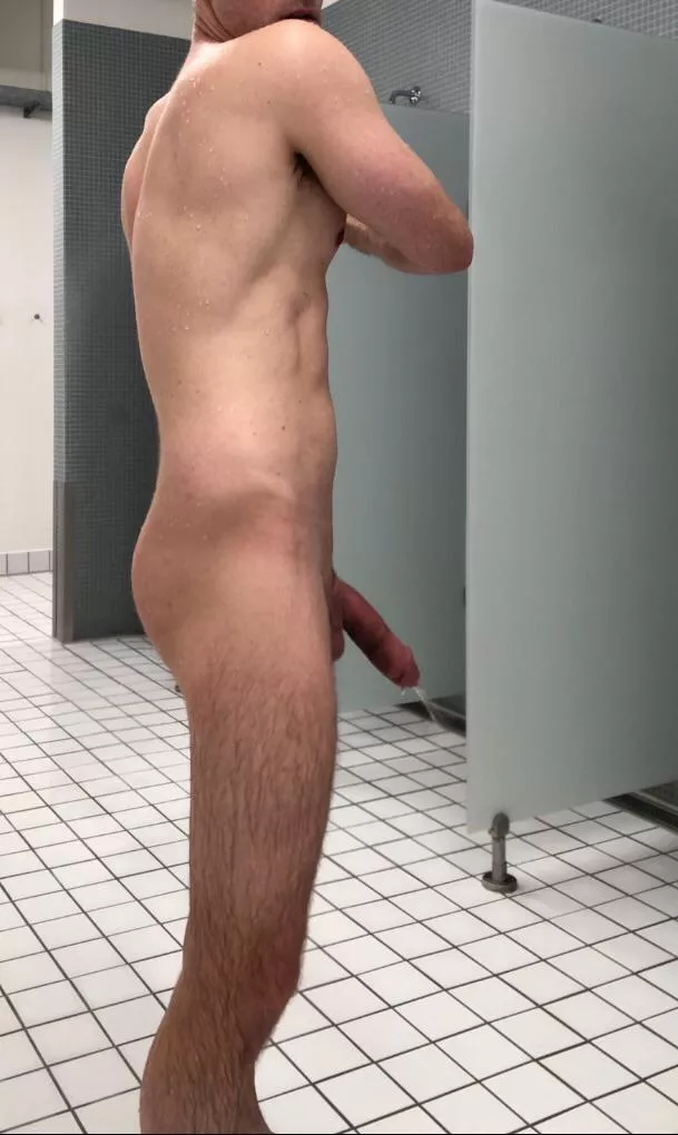 Pissing everywhere in the locker room