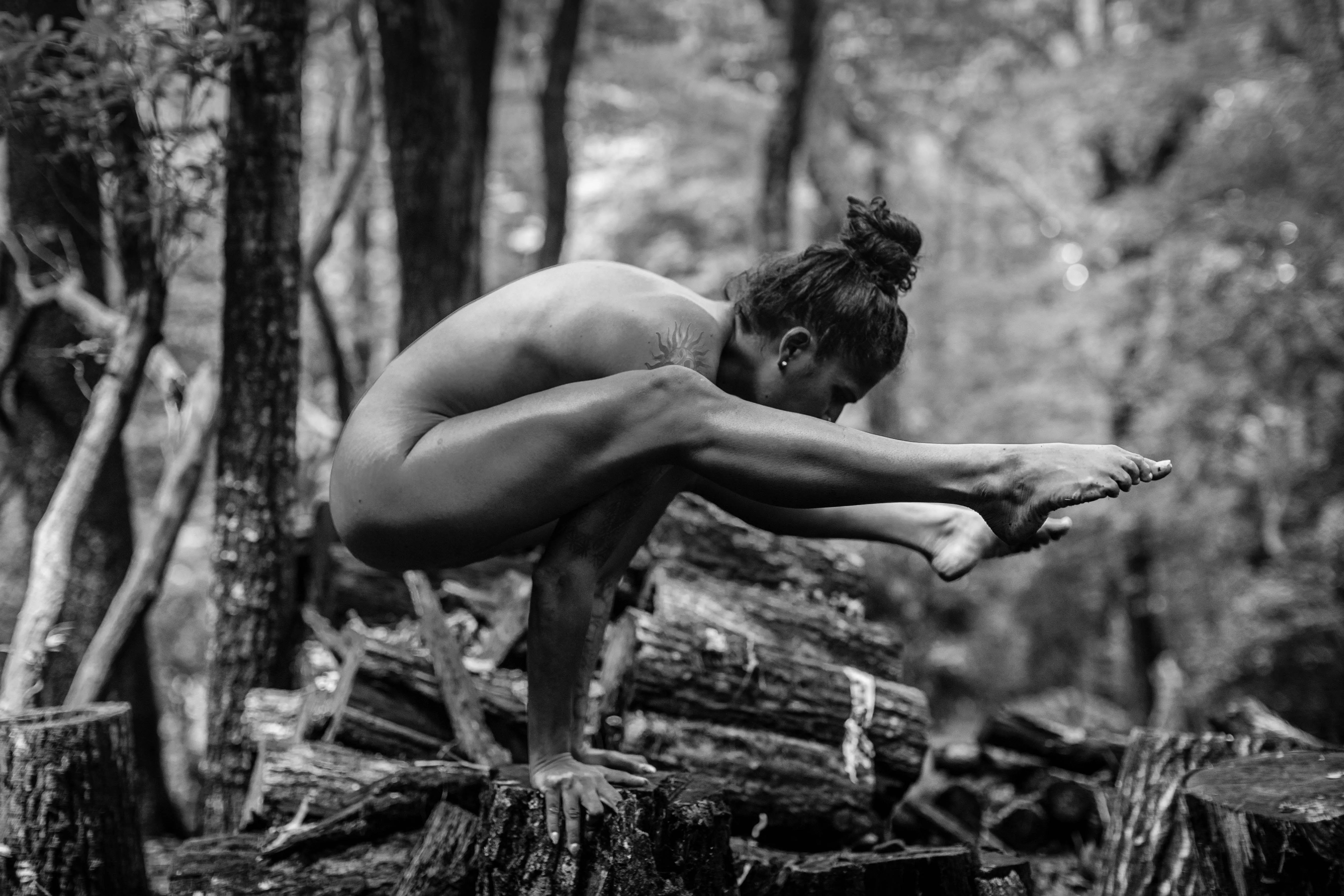 Playing naked in the woods is my favorite. 😻