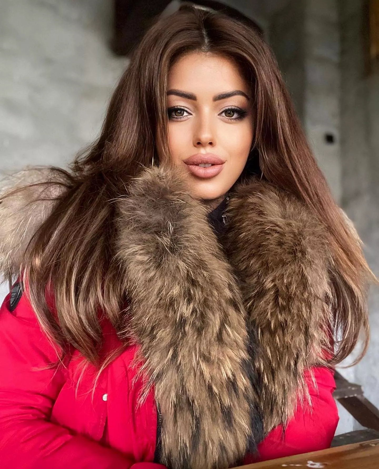 Plumped Lips and a Fur Collar