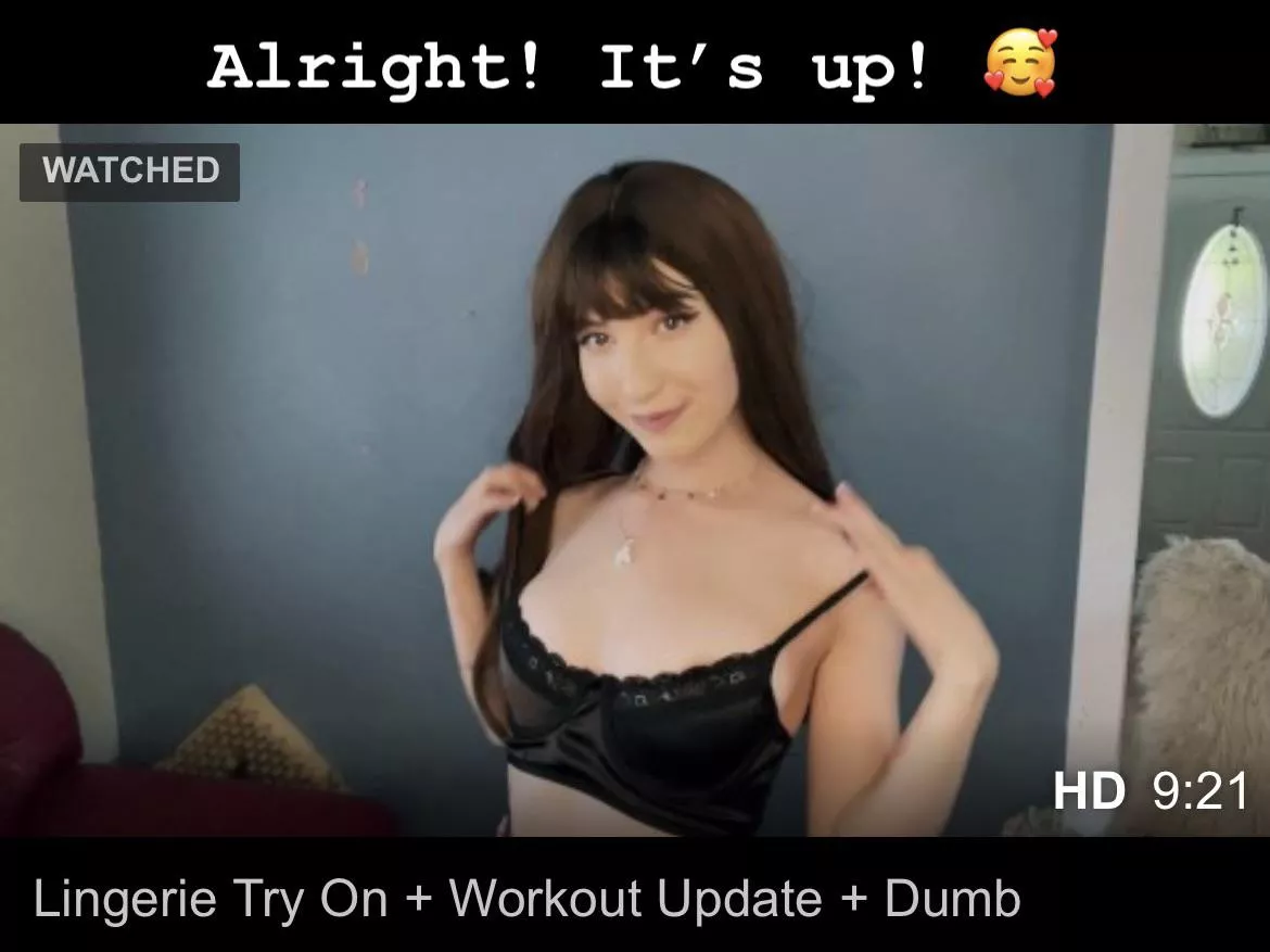 Popping on to say , I uploaded a new Pornhub video! It’s silly as usual of course 😅 link in comments