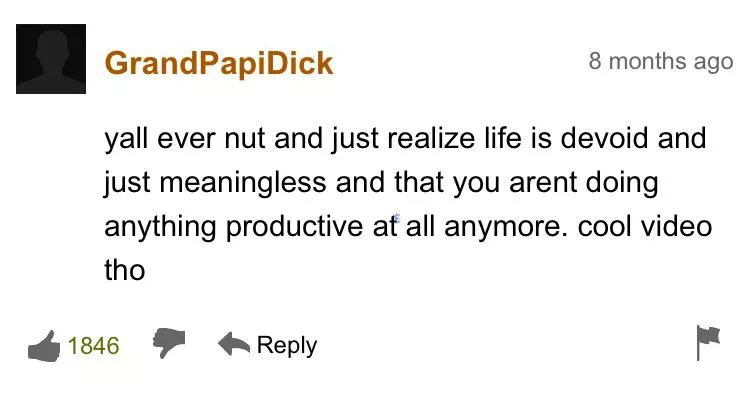 Post nut clarity strikes again