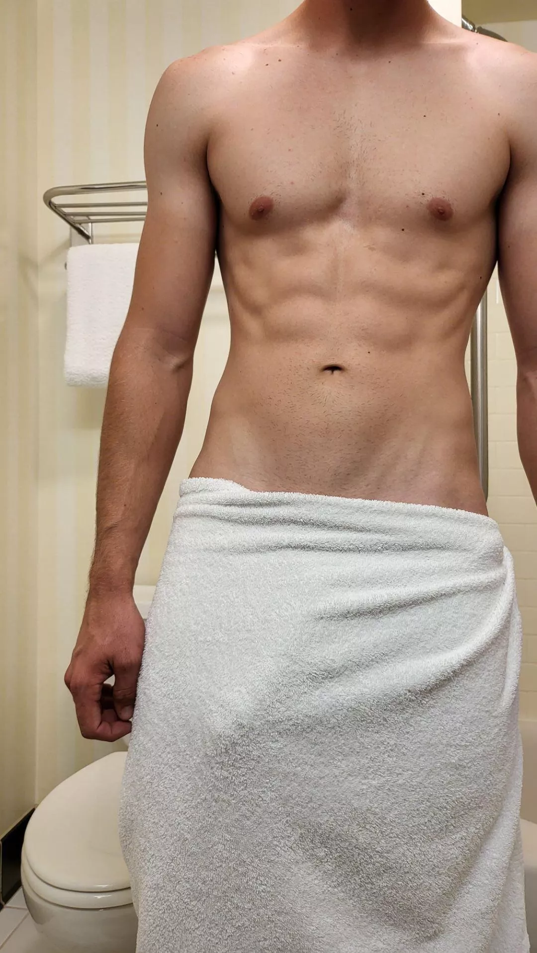 Post shower bulge