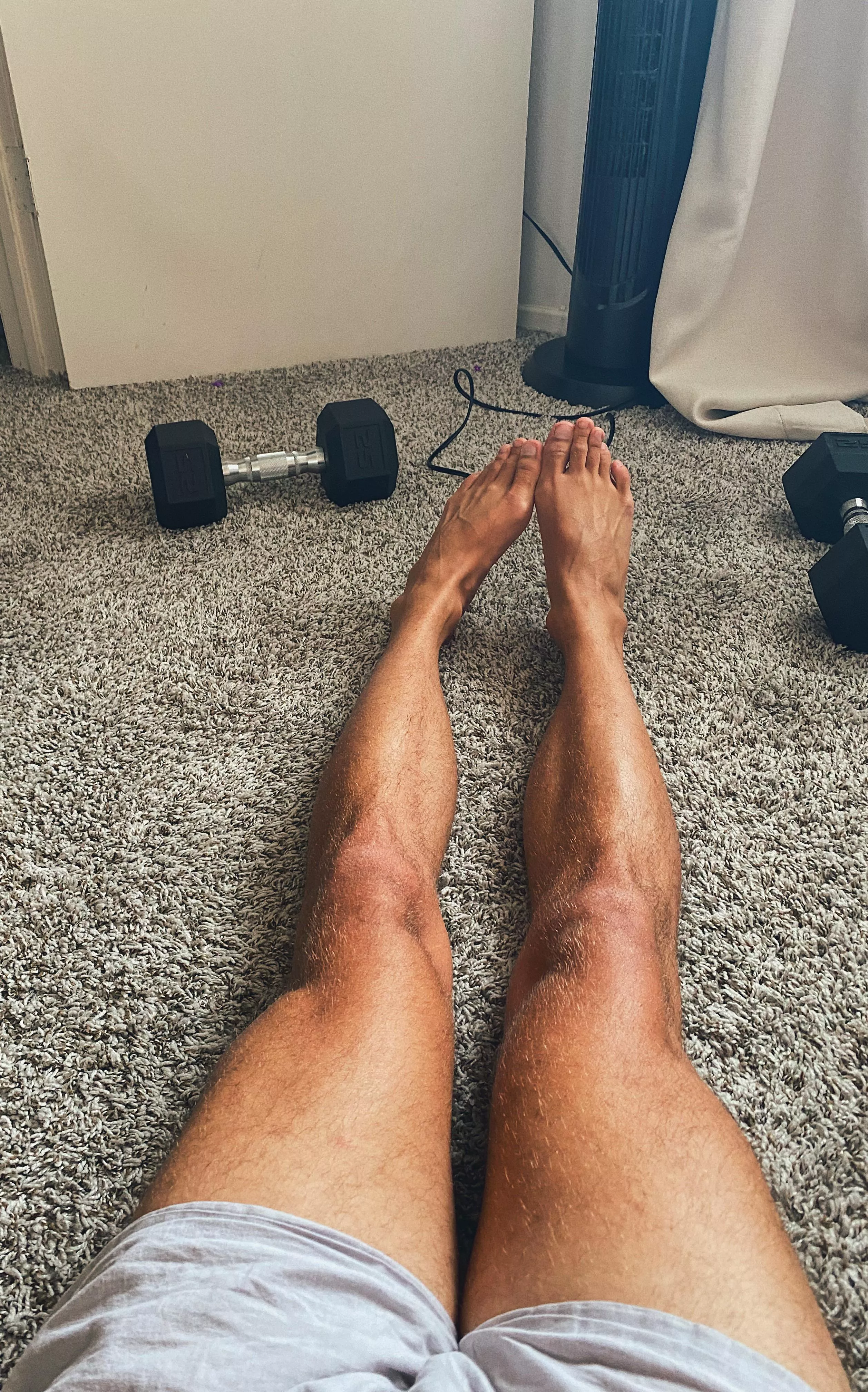 Post workout feet