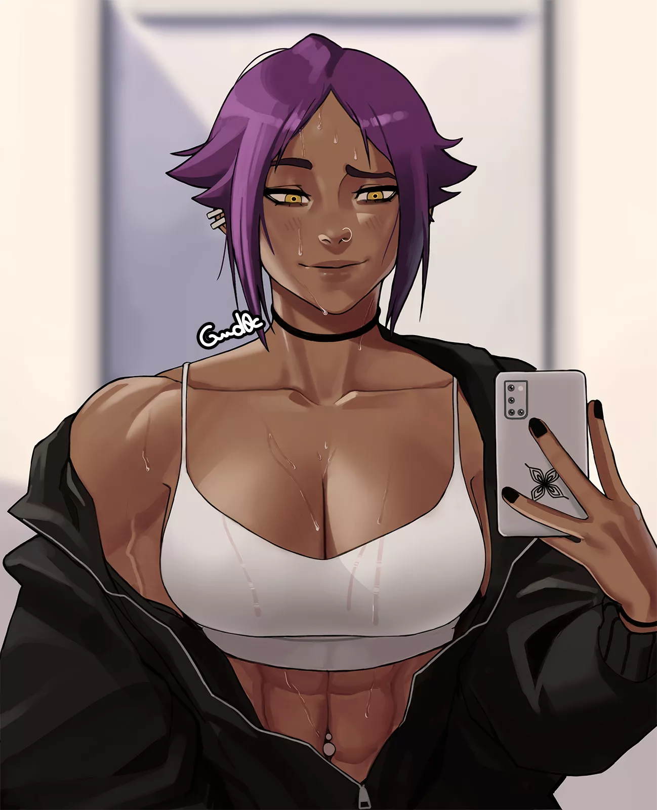 Post-Workout Yoruichi (Gud0c) [Bleach]