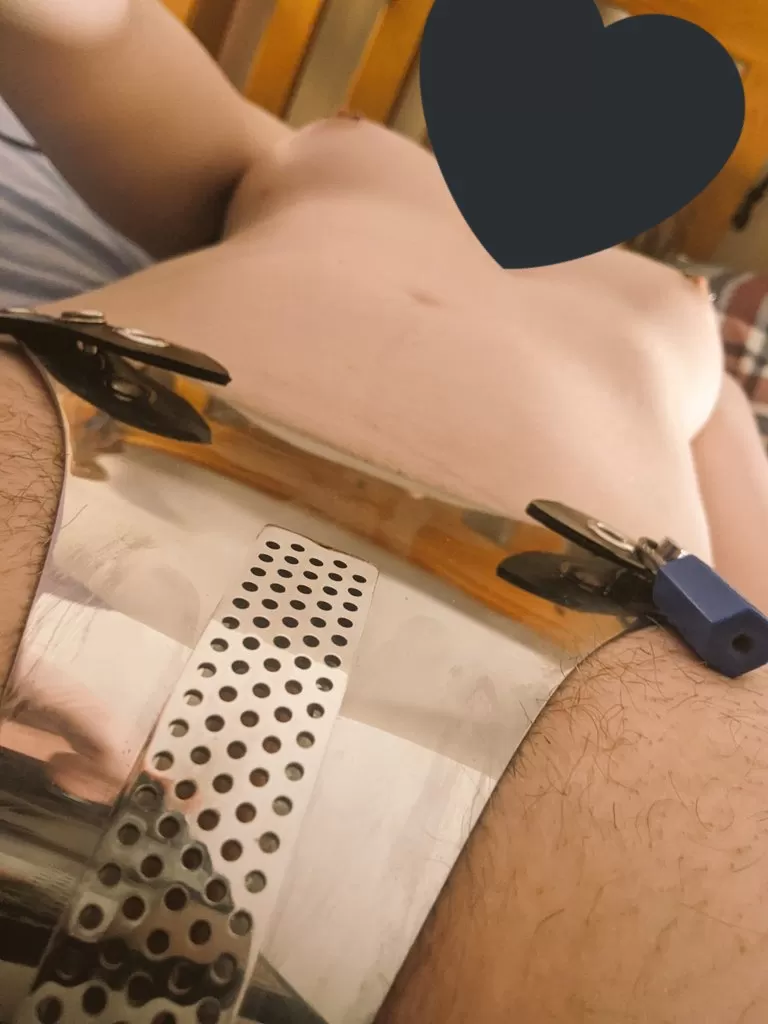 POV: pretending to go down on me to tease me after I've been locked in chastity for over a month 🥵🔒