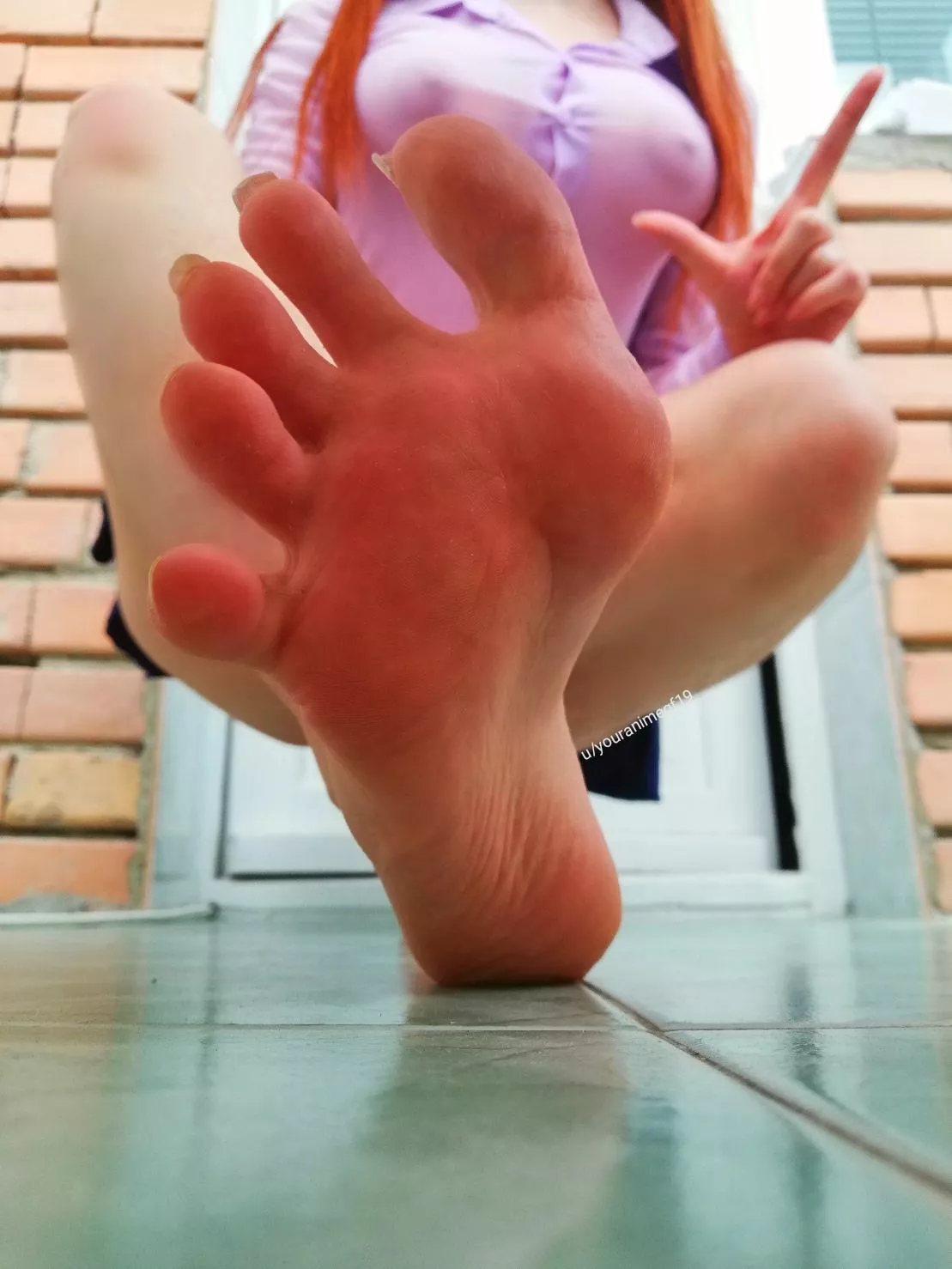 POV: You're getting stomped on by a cute girl 😊