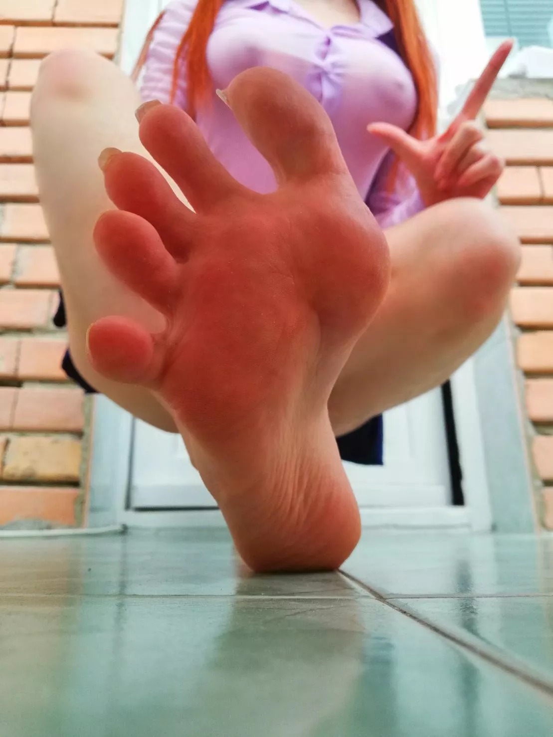 POV: You're getting stomped on by a cute girl 😊