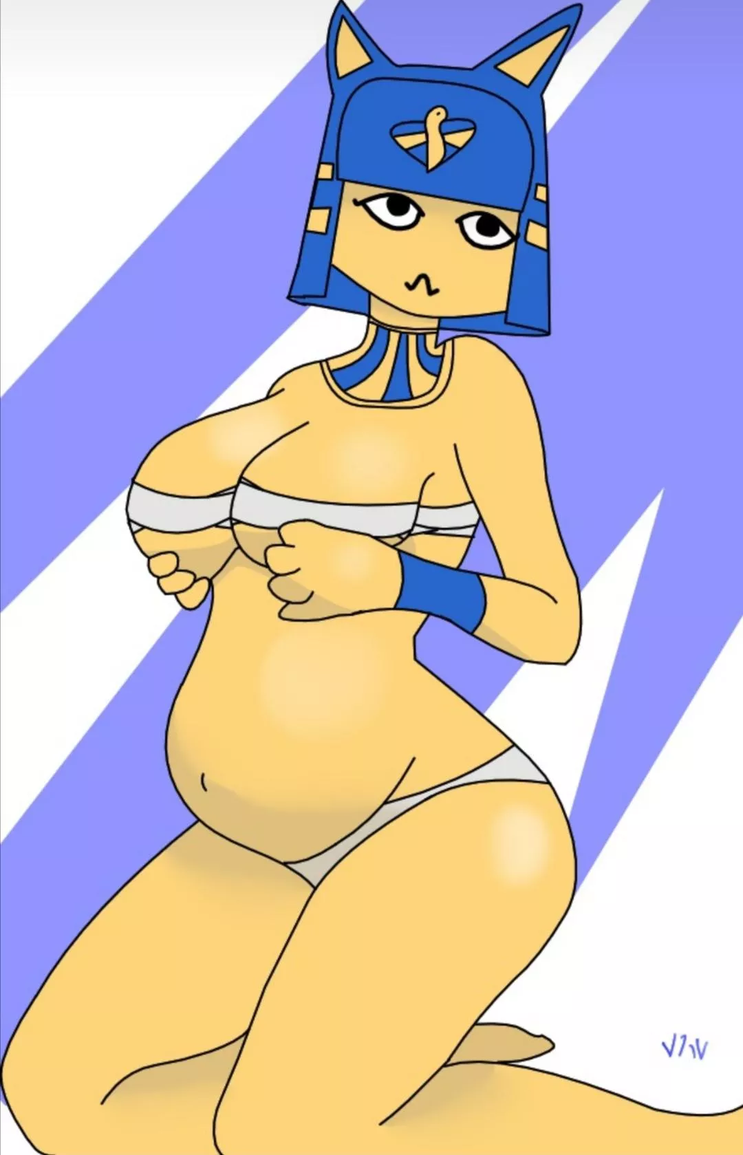 Preggo Ankha 2 (by me)