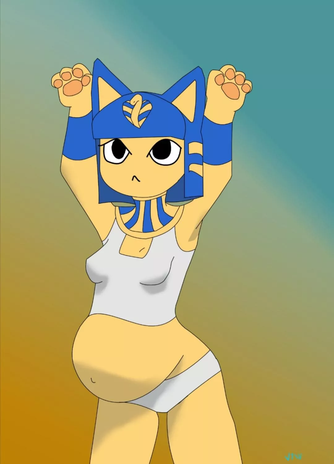 Preggo Ankha (by me)