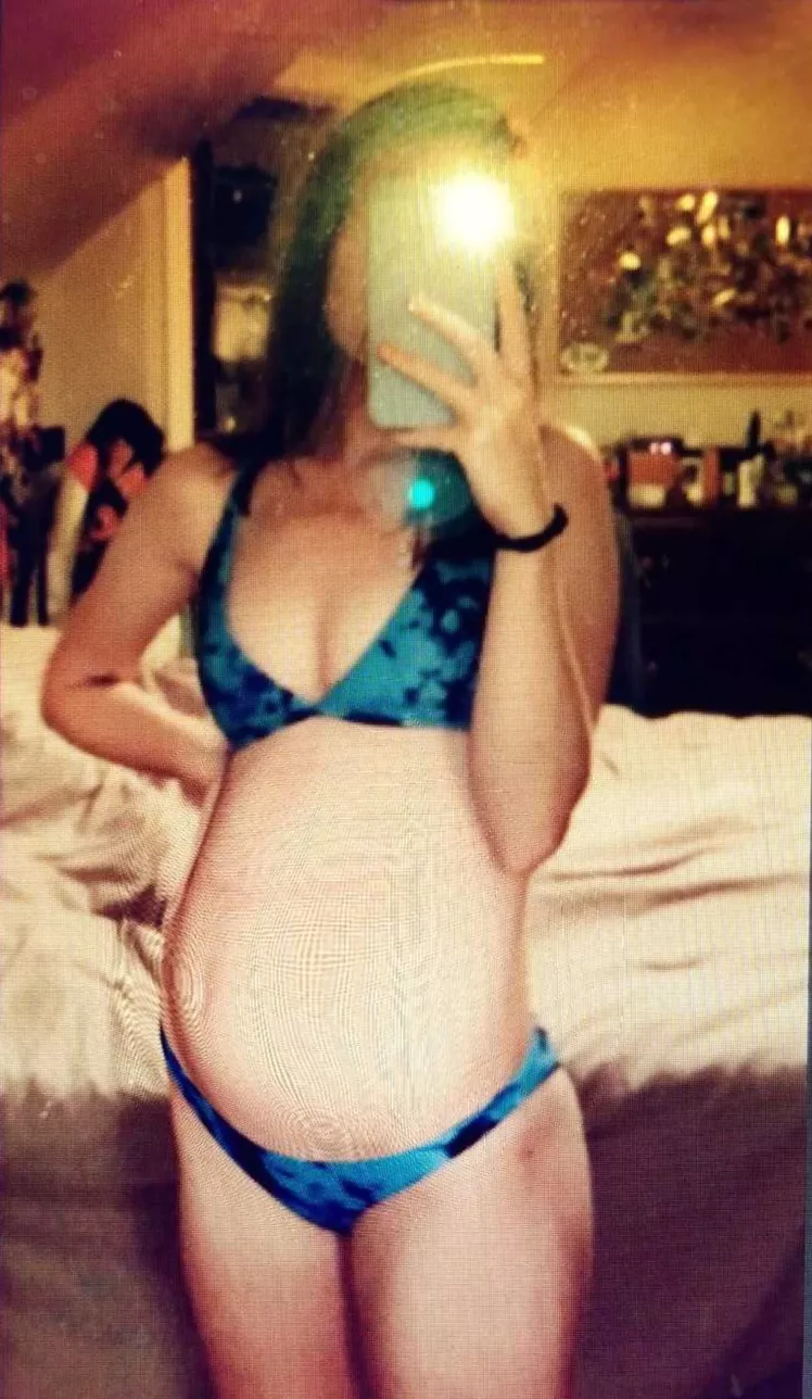 pregnant bikini