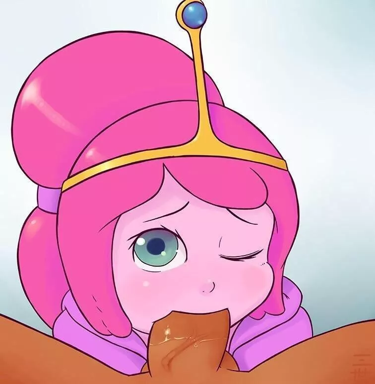 Princess Bubblegum giving a blowjob