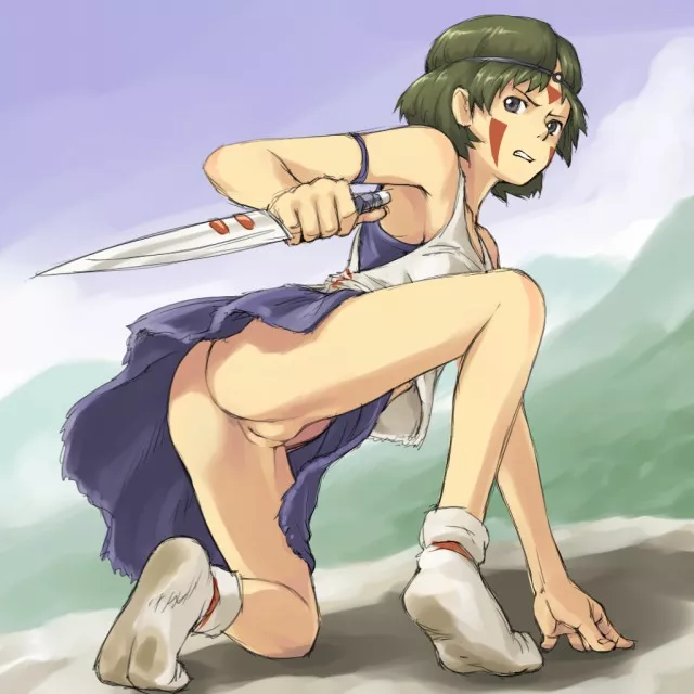 [Princess Mononoke] doesn't wear panties