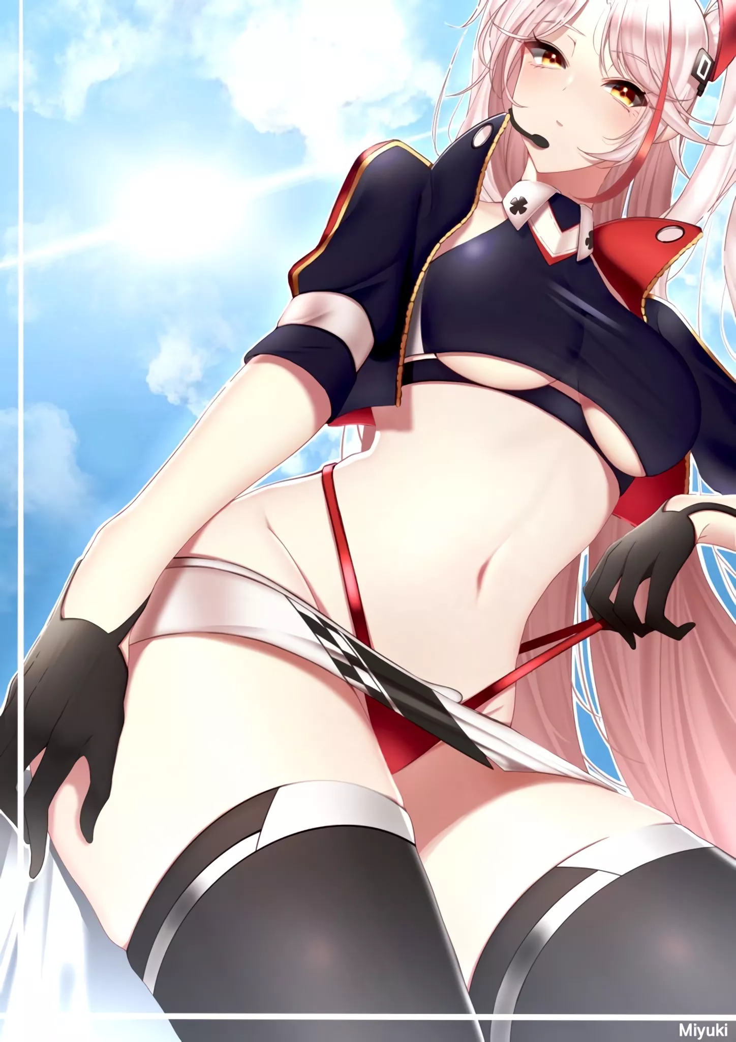 Prinz Eugen strap pull (みゆき) [Azur Lane]