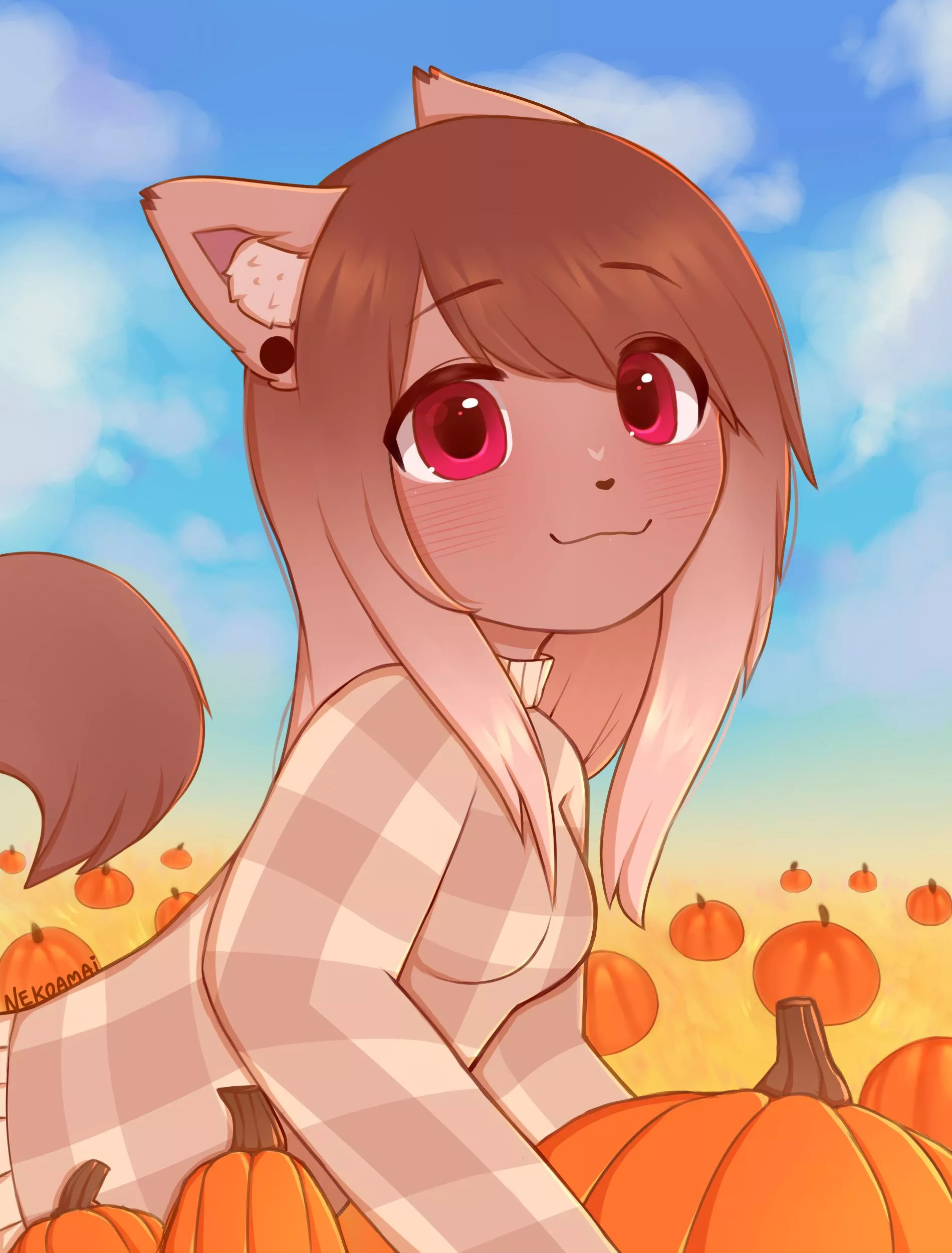 Pumpkin patch (Art by me: @itsnekoamai on twitter)