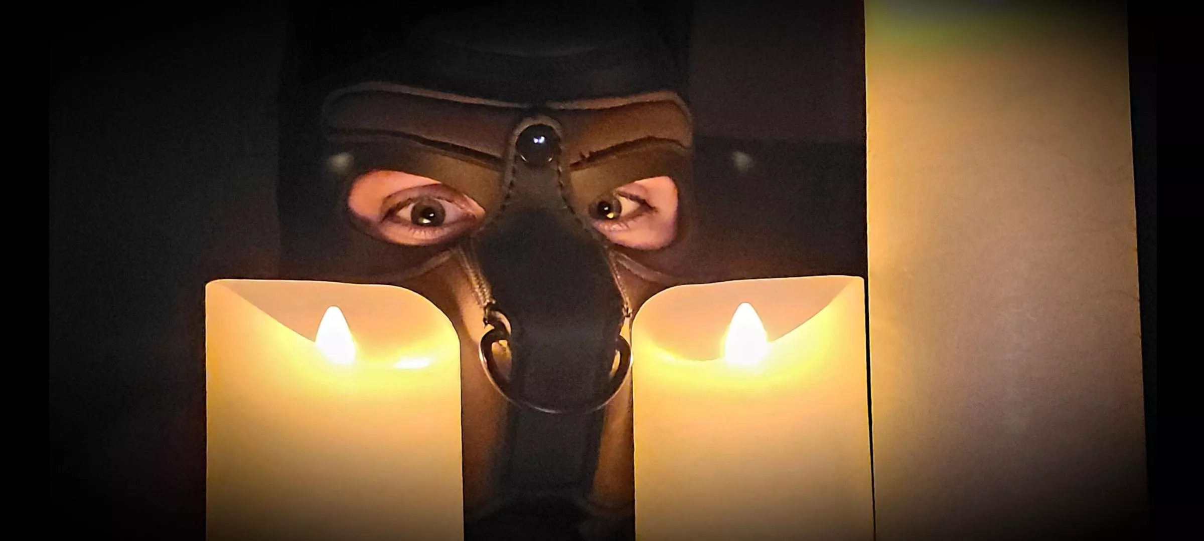 Pup by candlelight!