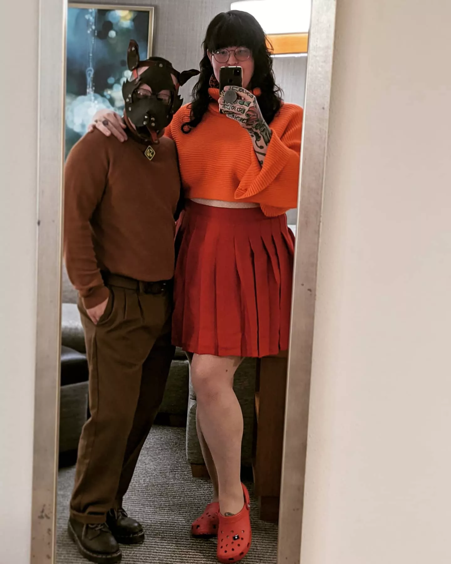 Pup Scoob and Hot Handler Velma: Circa Halloween 2021