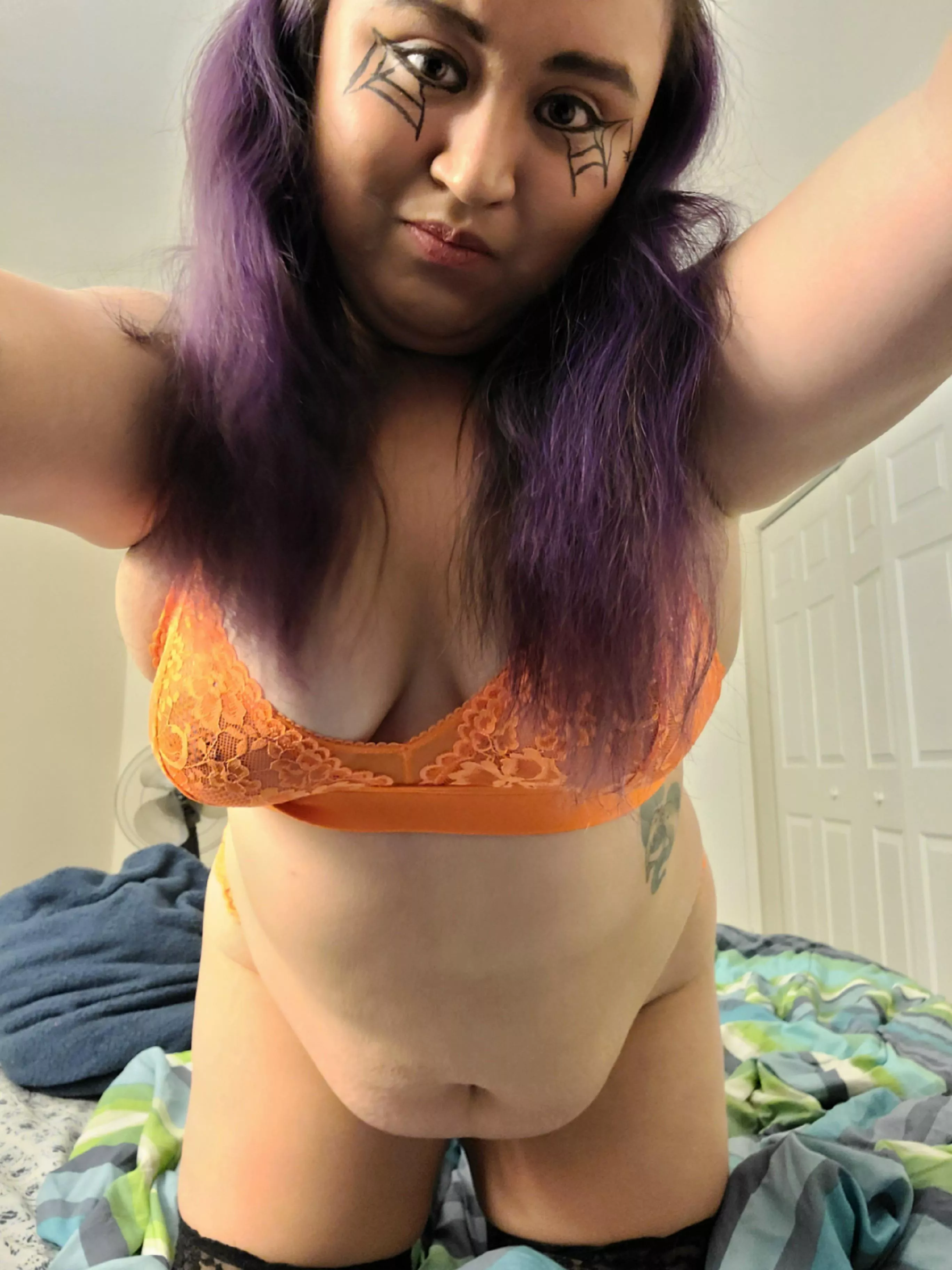 Purple hair, tattoos and pierced tits, which do you prefer?