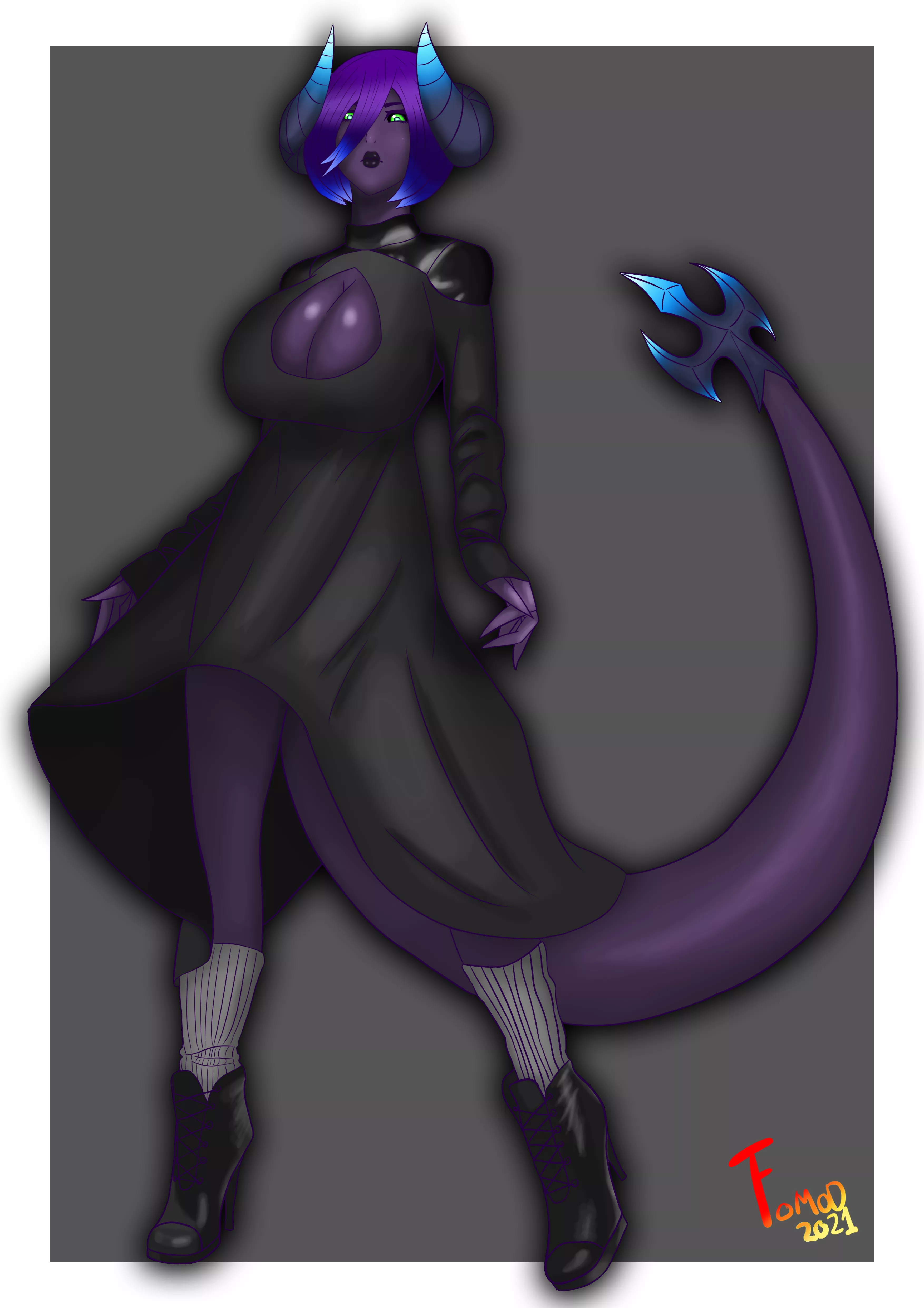 Purple Lizard girl (Fomod)