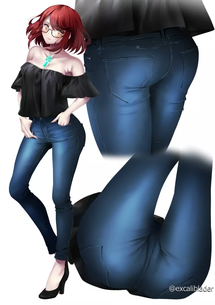 Pyra's Denim Thighs