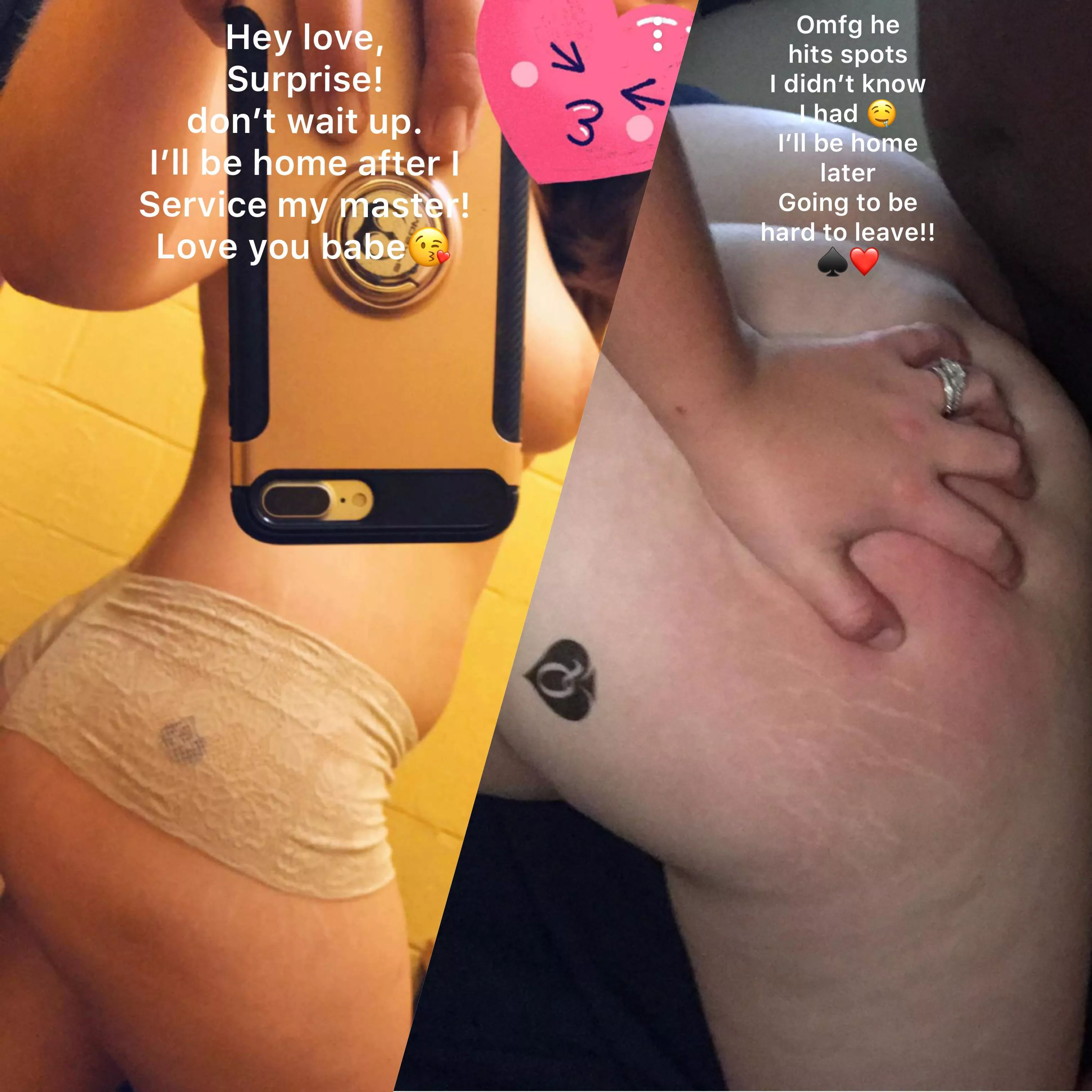 Qos Pawg Hotwife knows her priorities.