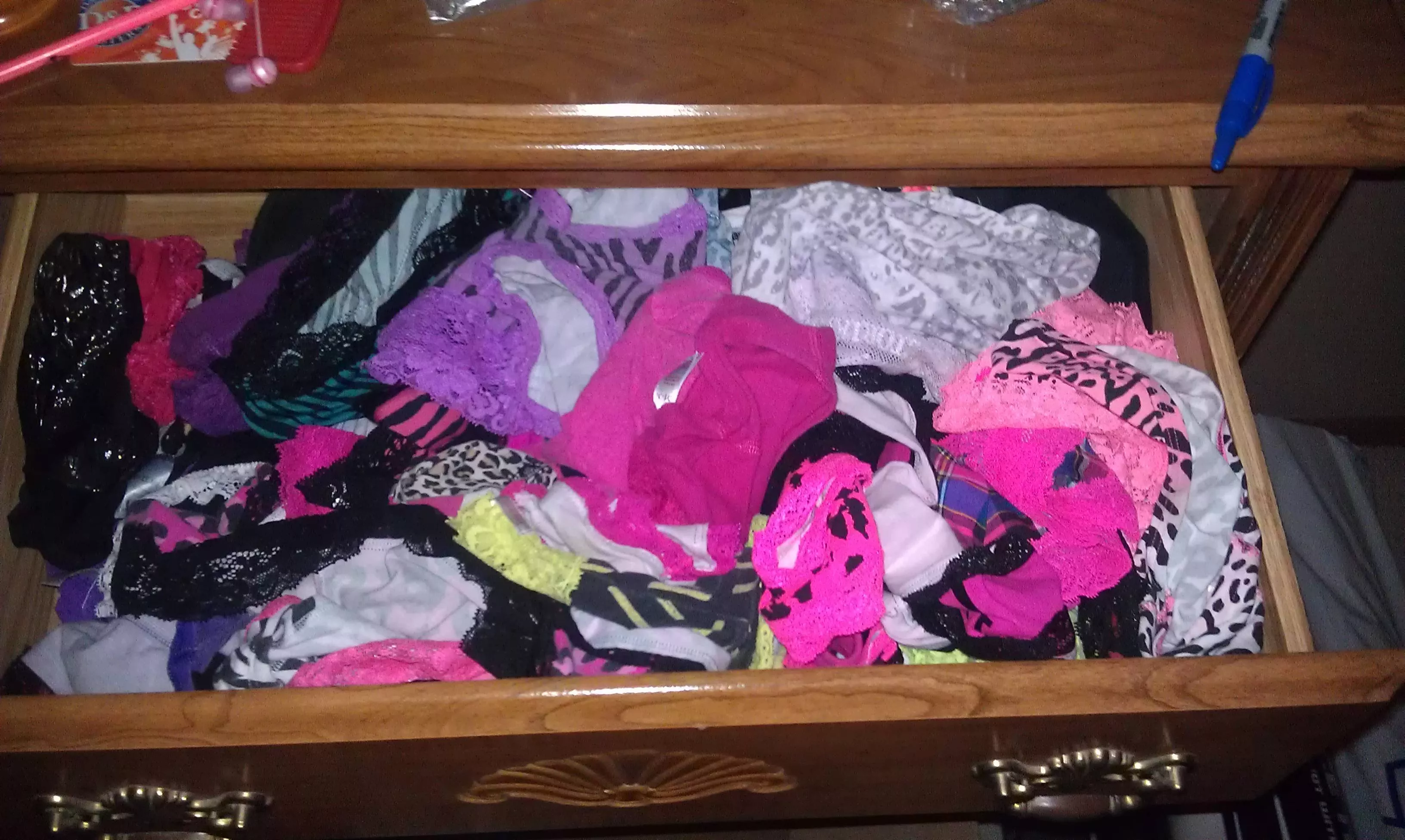 Question: have you ever stole dirty/clean panties and then give it to your current girlfriend, wife o partner to wear it? I have a bunch of panties that i want my wife to gear it but i don't know if she would like. Picture only for post it.