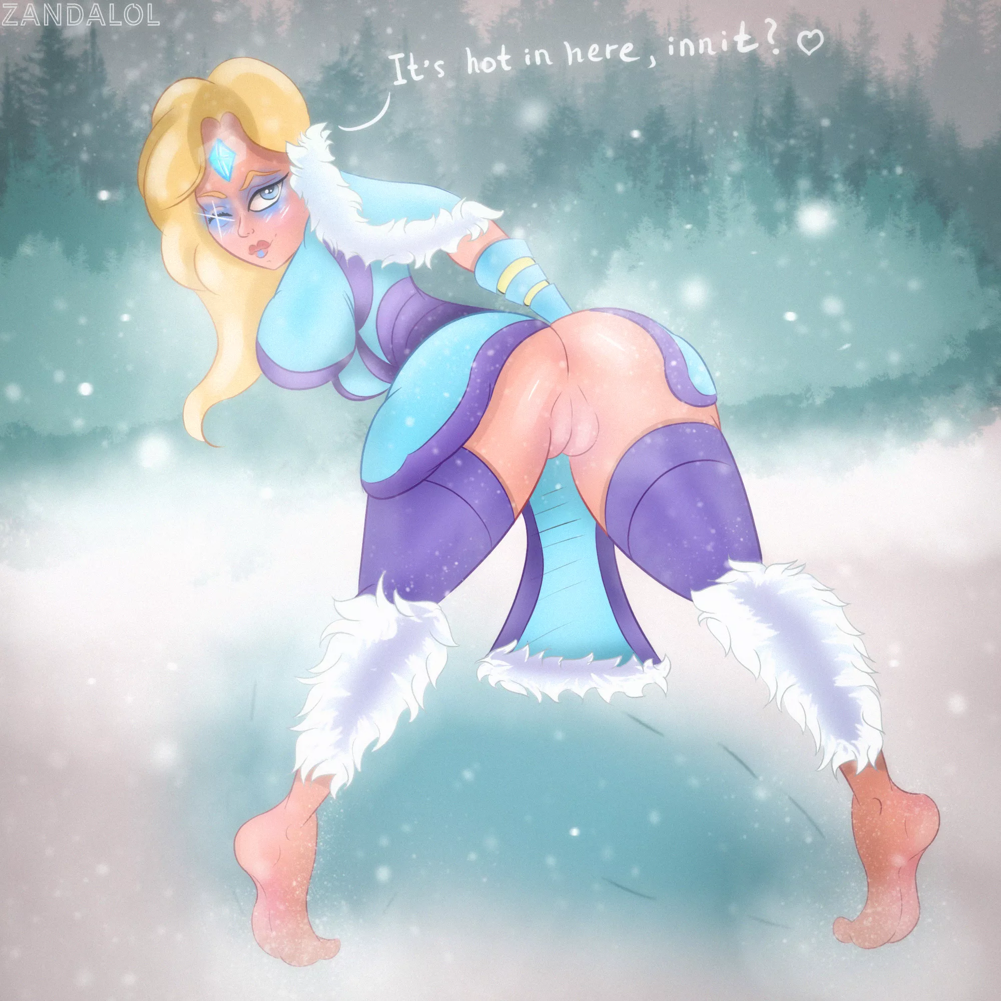 Quick art of Crystal Maiden by me ^^