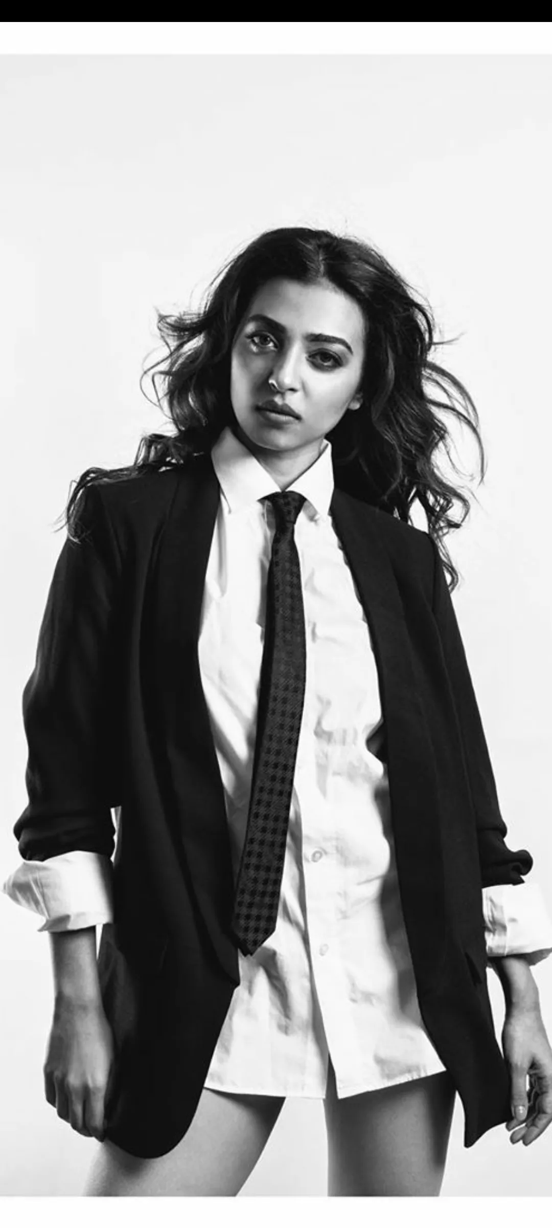 Radhika Apte in professional attire