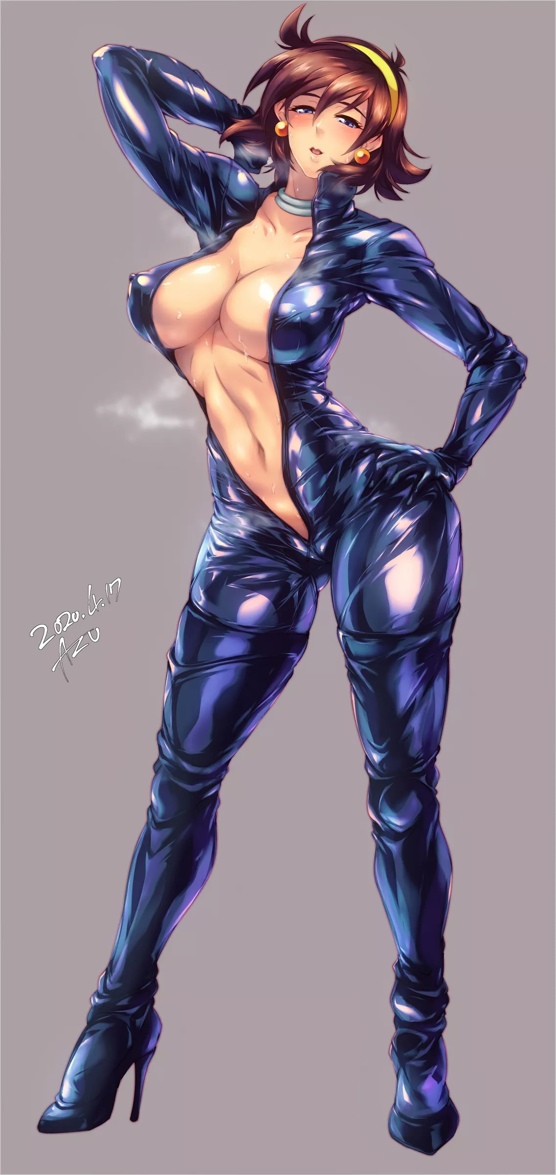 Rain Mikamura Unzipped Suit (Azu) [Gundam]