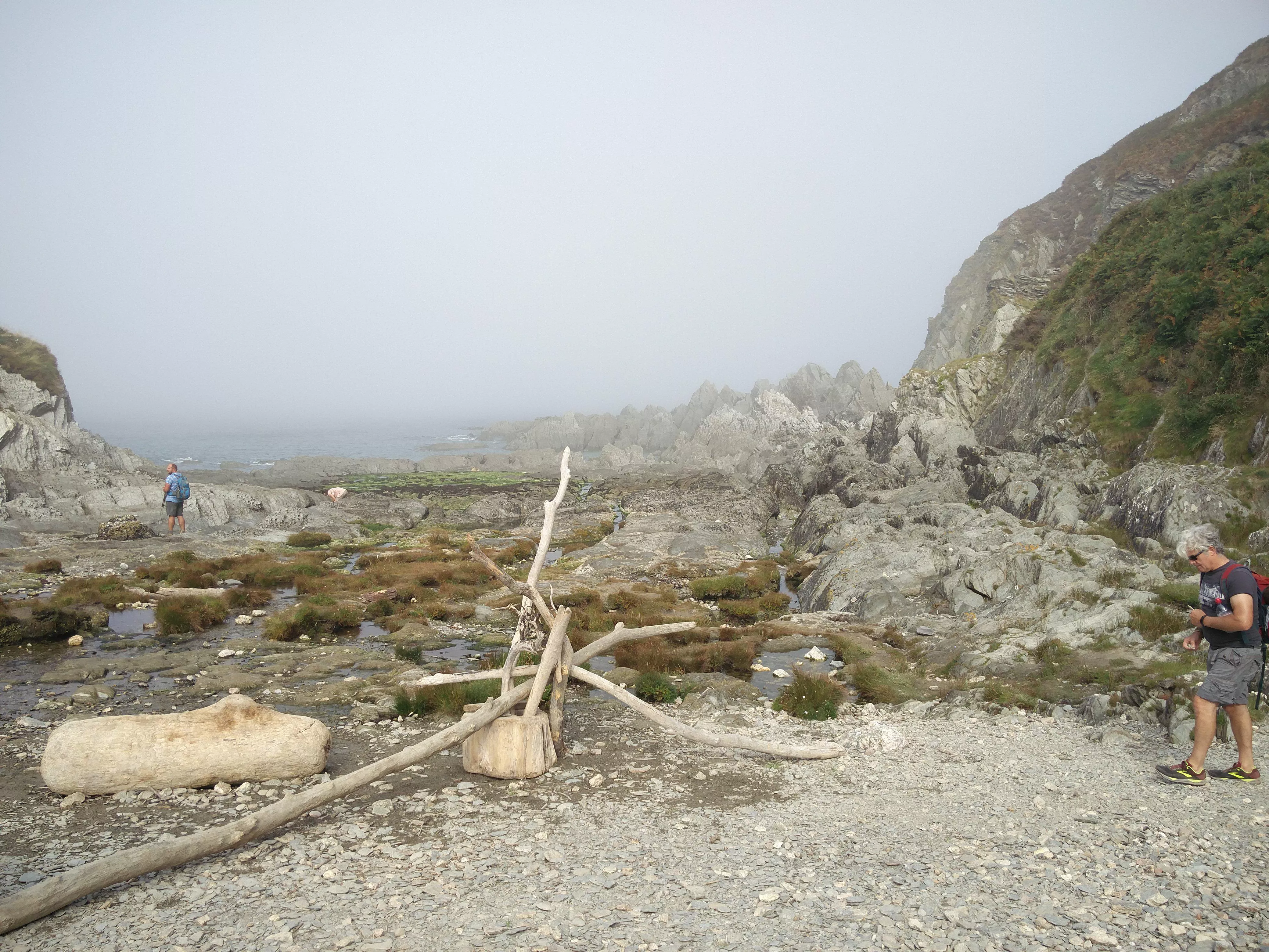 random stoney beach in Devon