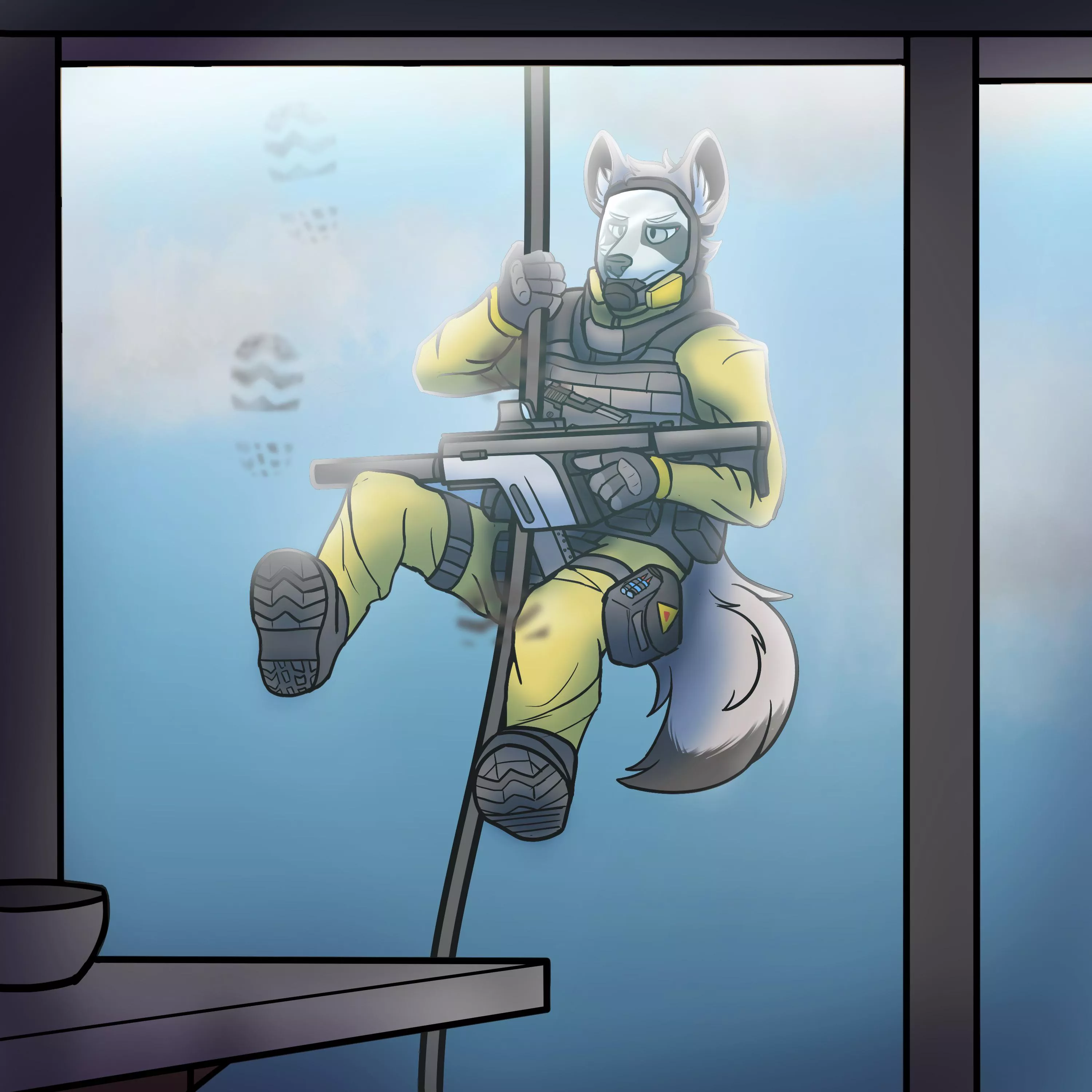 Rappelling! (Art by Me)