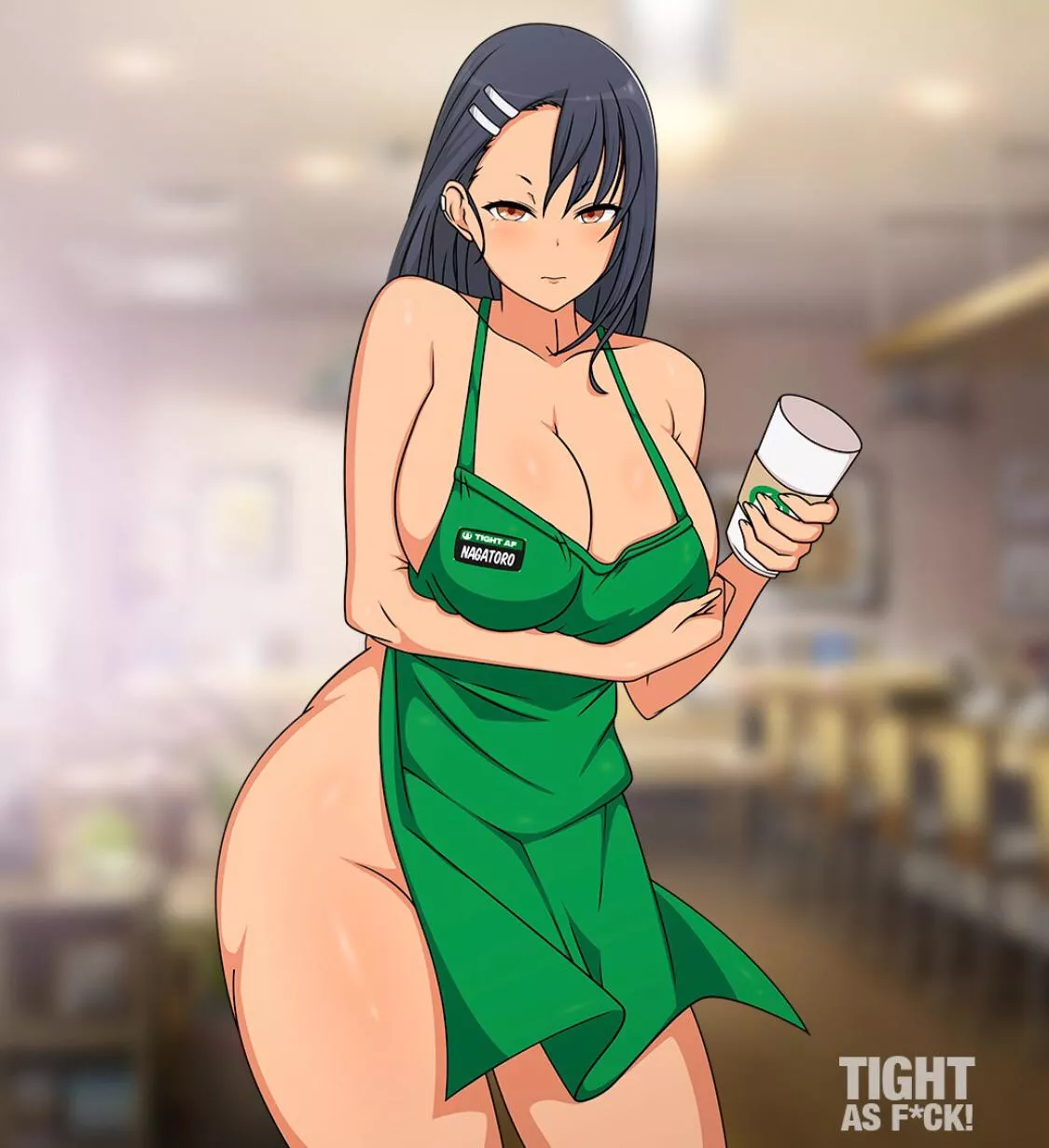 Rate my new Nagatoro barista art🙏🏼