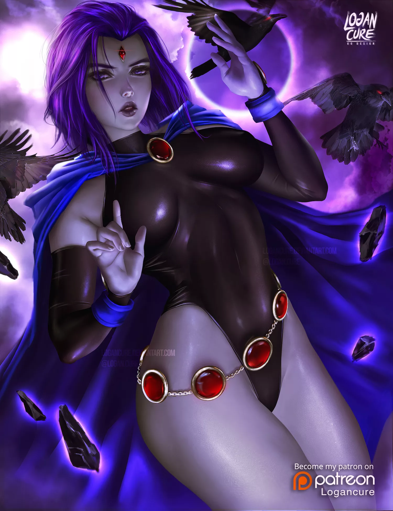 Raven Casting Magic (Logan Cure) [Teen Titans]