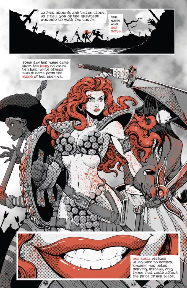 Ready For Battle [Red Sonja: Black, White, Red #2]