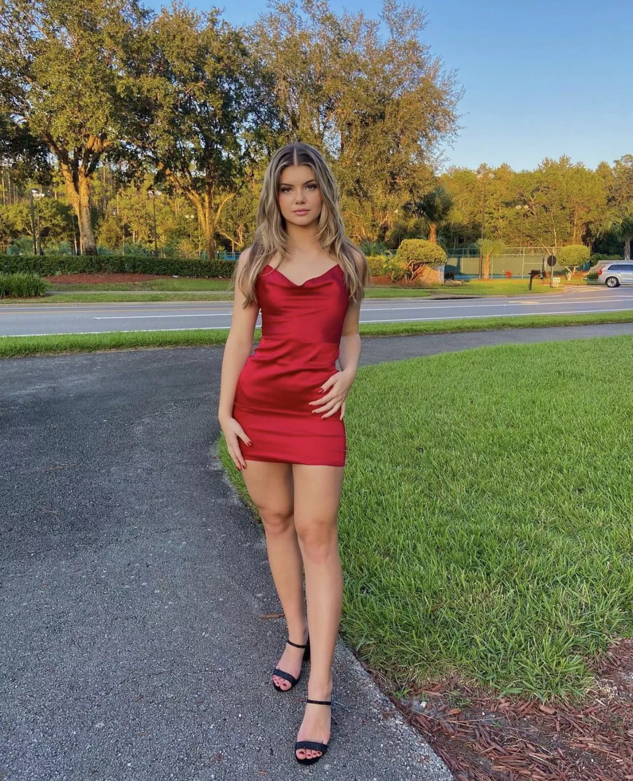 Red dress