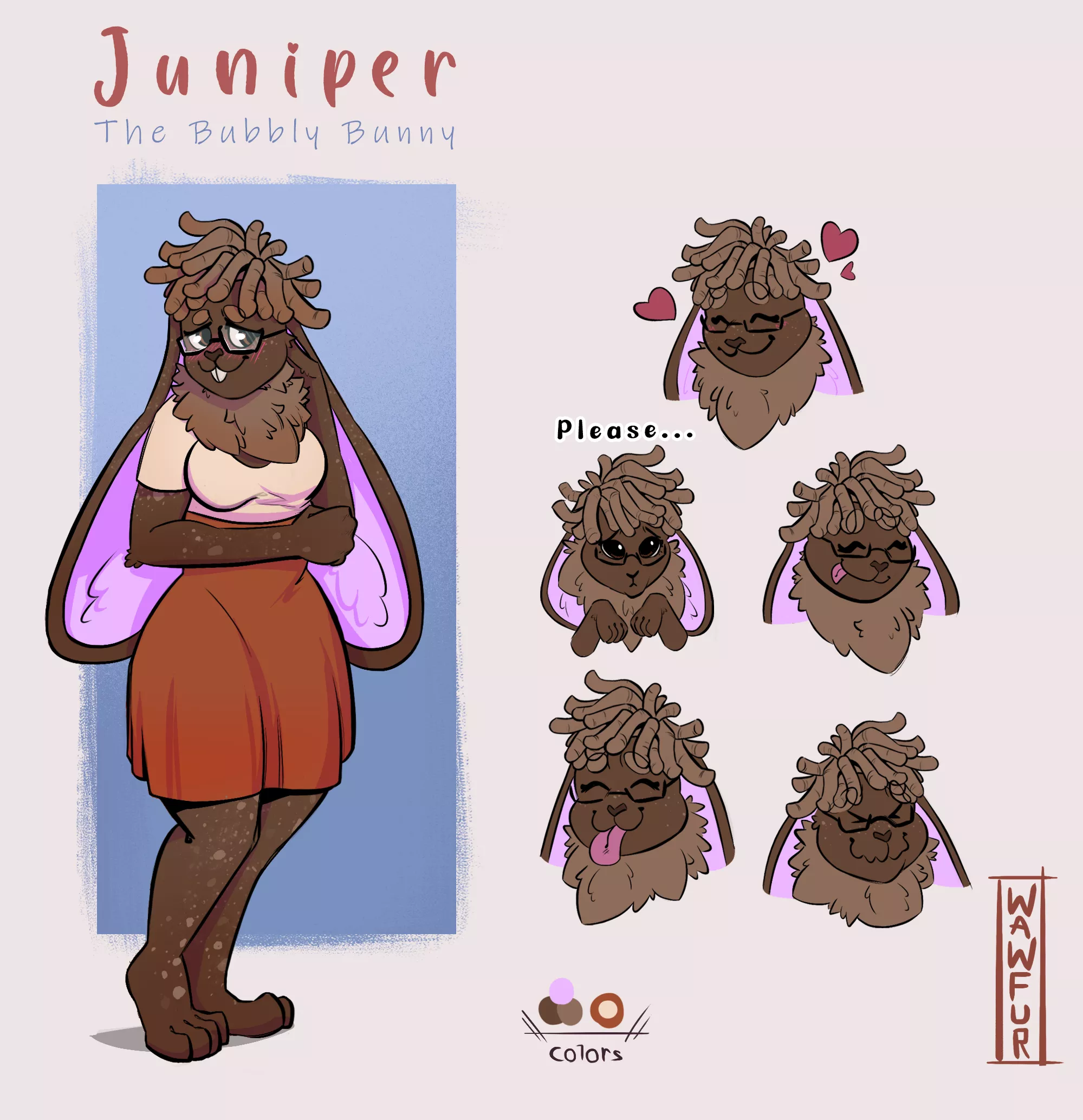 Ref sheet of my fursona Juniper by u/Wes_Pines ðŸ¤—