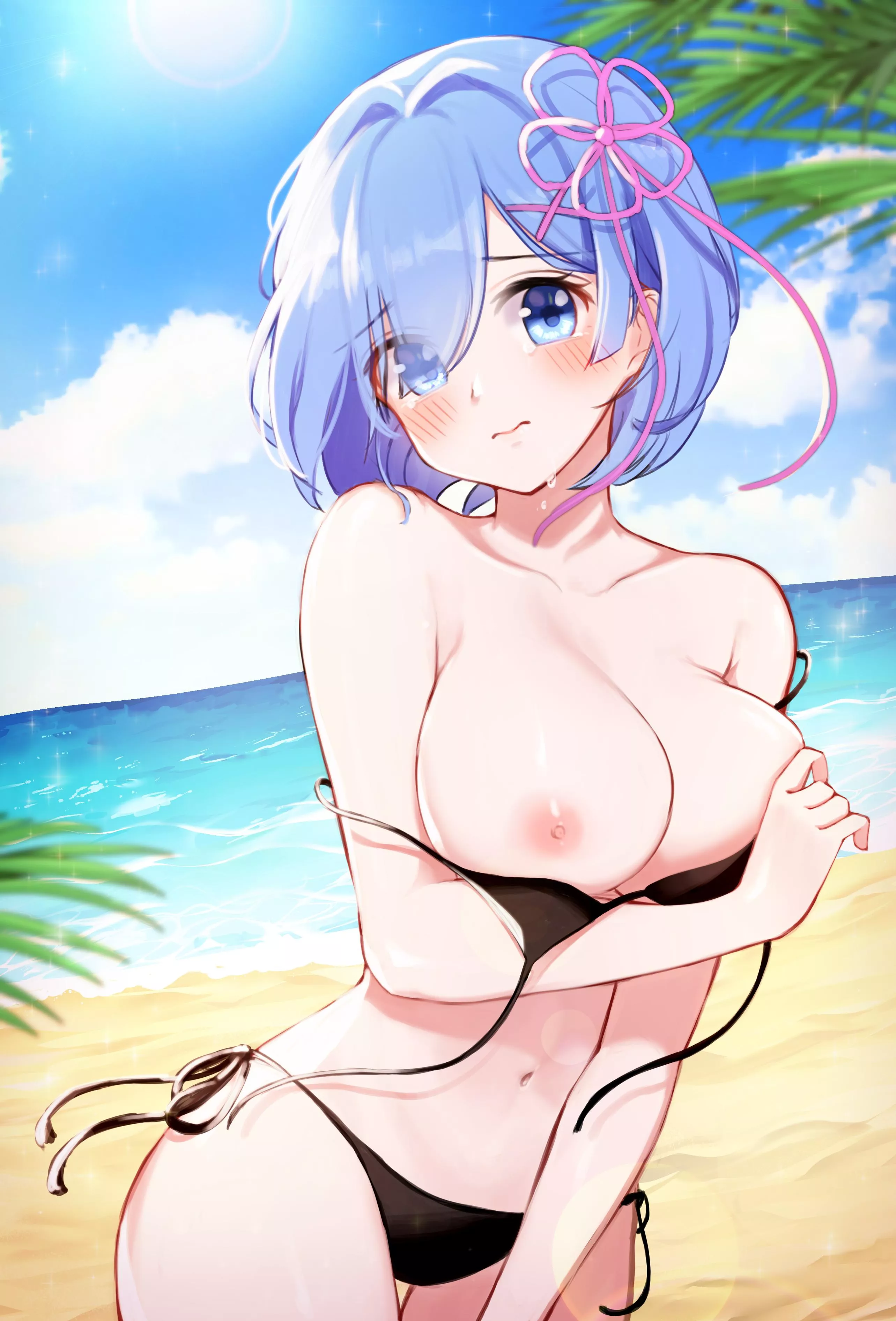 Rem on the beach (re:zero)