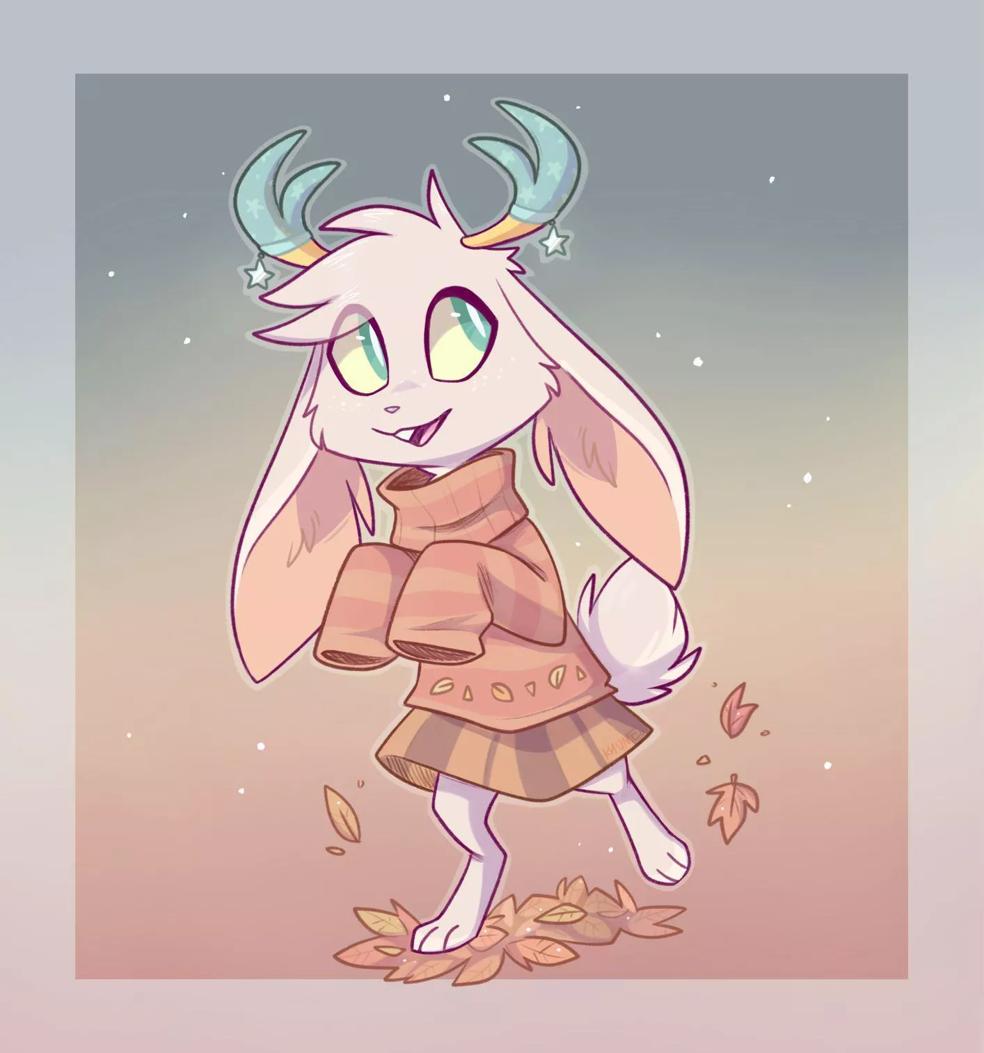 Ren suited up for sweater weather. How's his fall outfit? [art by me @kazunekomori on twitter]