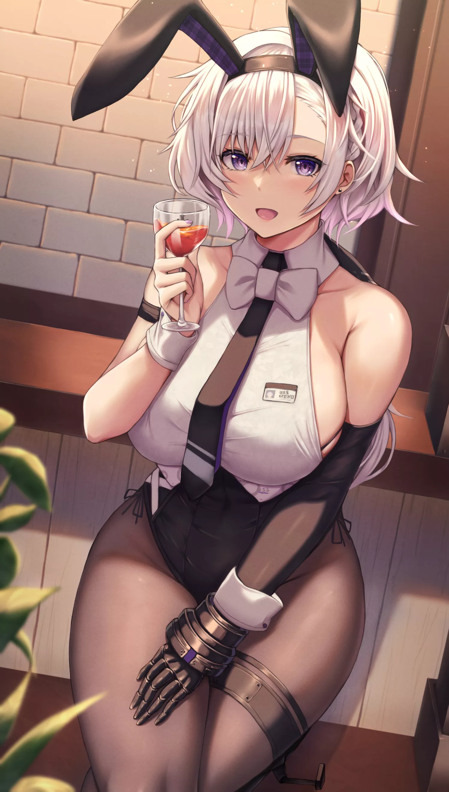 Reno with drink (Buran) [Azur Lane]