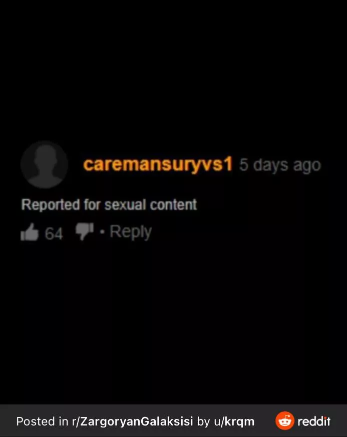 Reported for sexual content