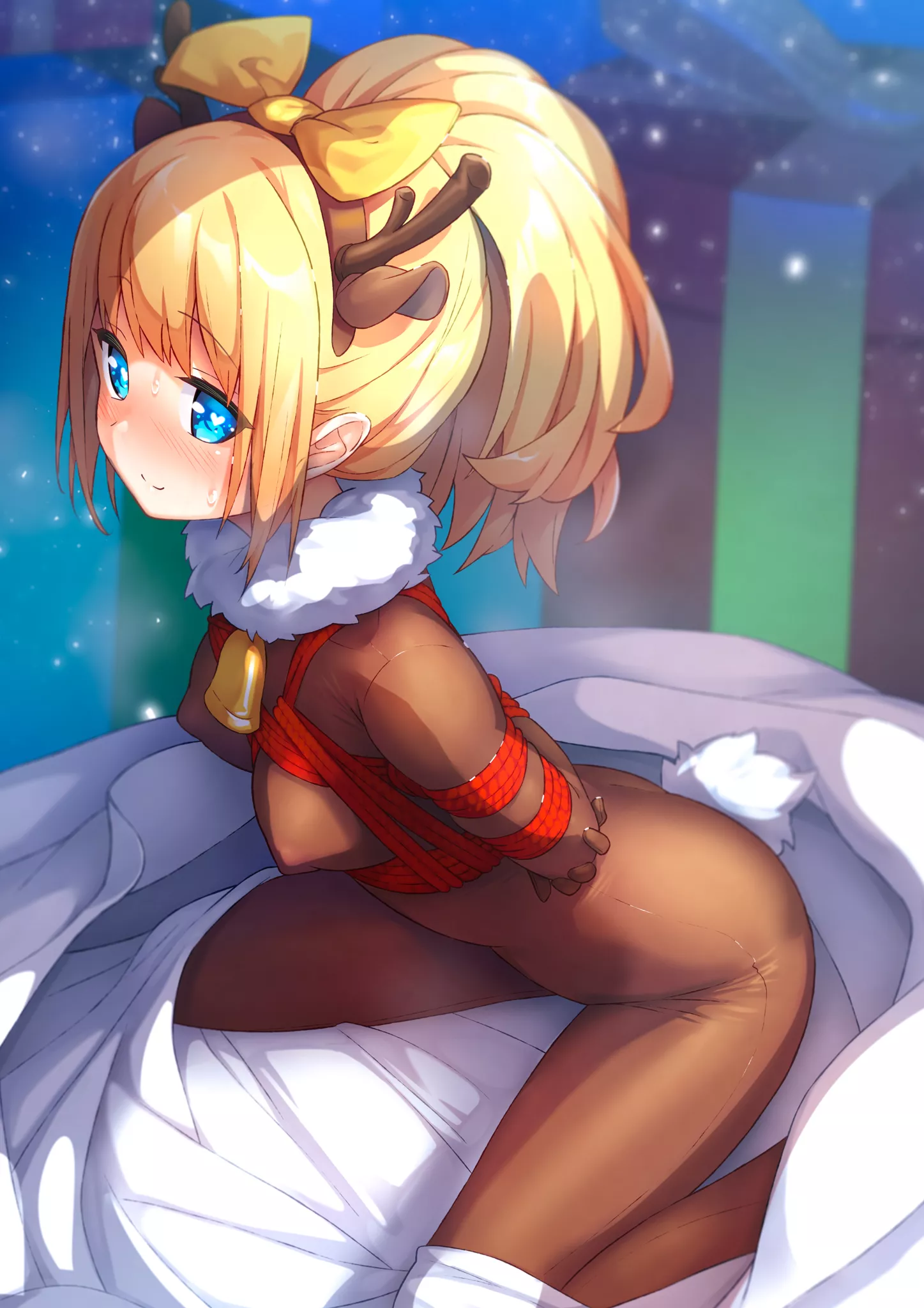 Restrained Reindeer Girl Bodystocking Devotion (Purinpu) [Original]