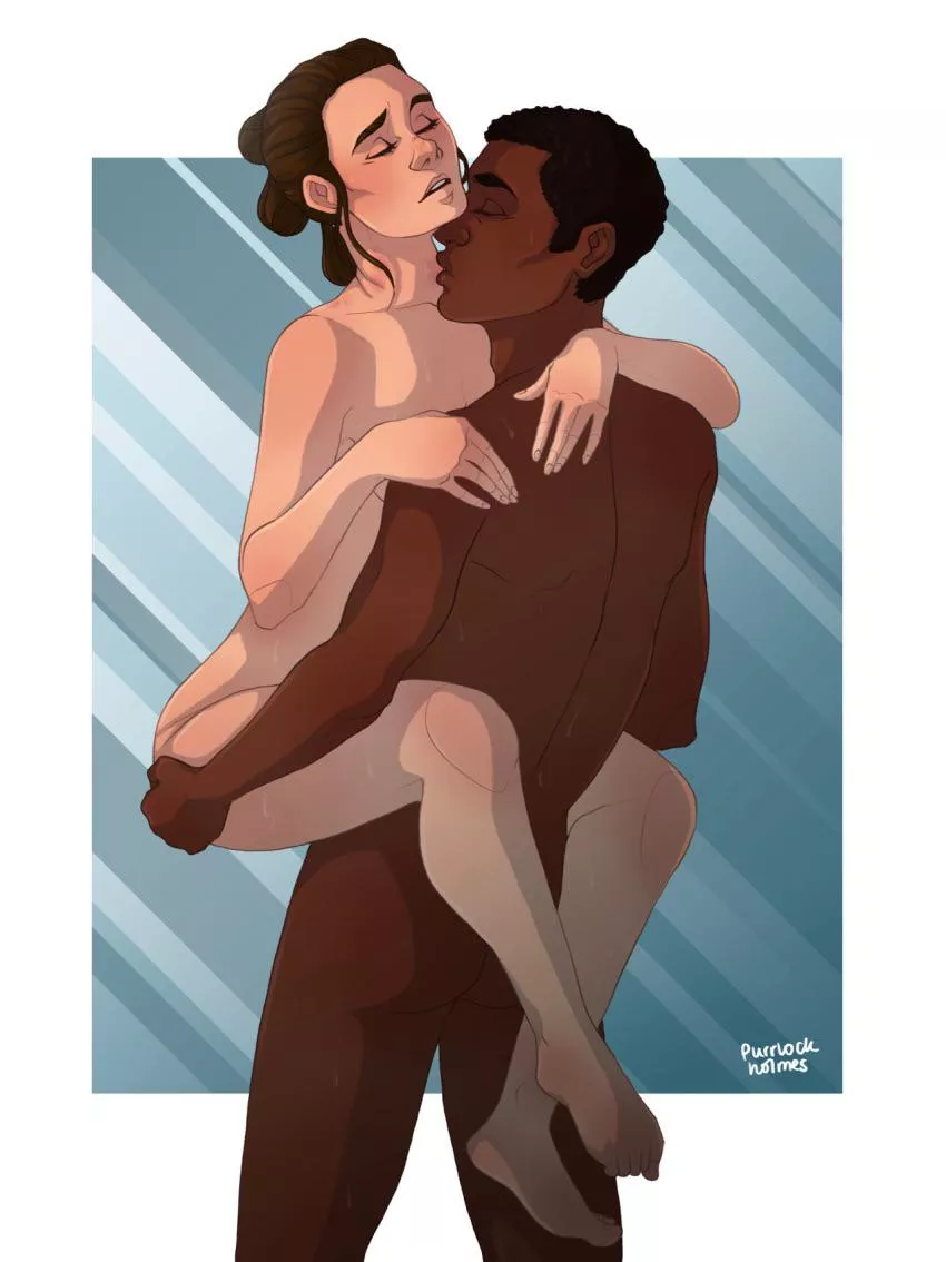 Rey and Finn making love (jaspurrlock)