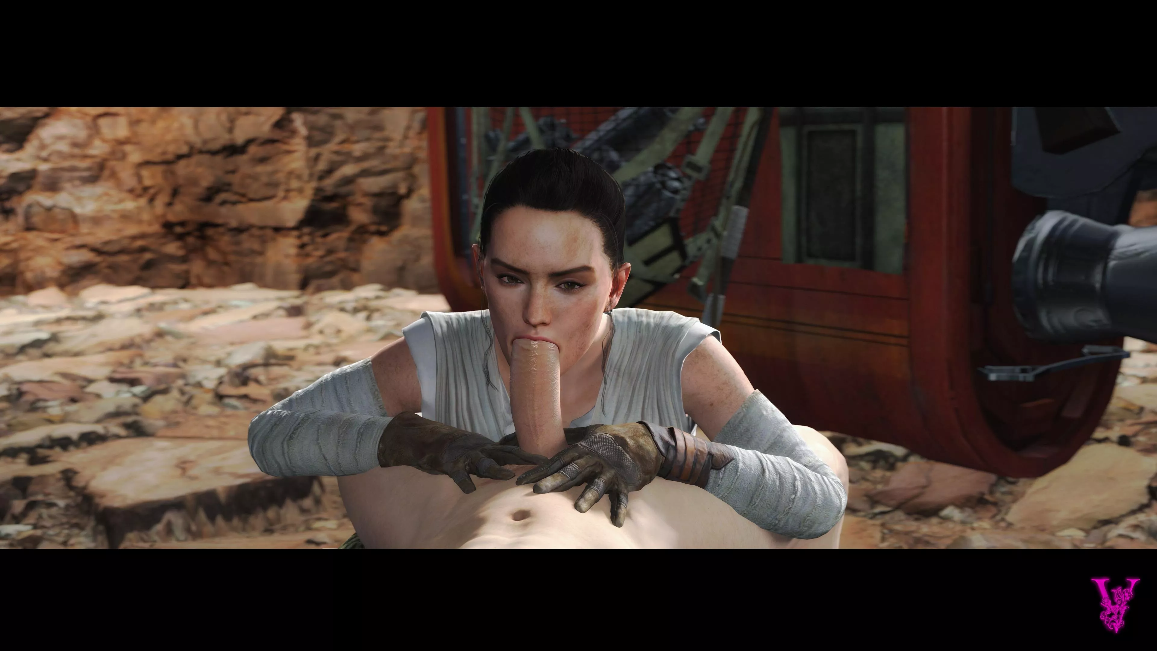 Rey found the best junk (Violetta) [Star Wars]