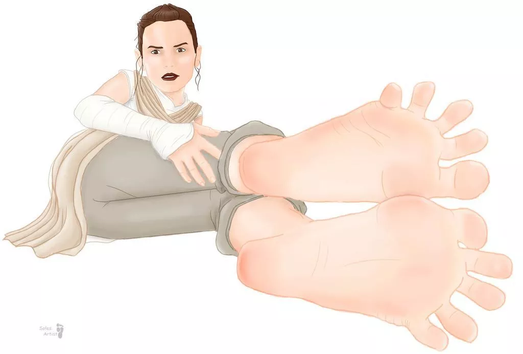 Rey’s shows off force sensitive soles (Star Wars)(Solesartist)