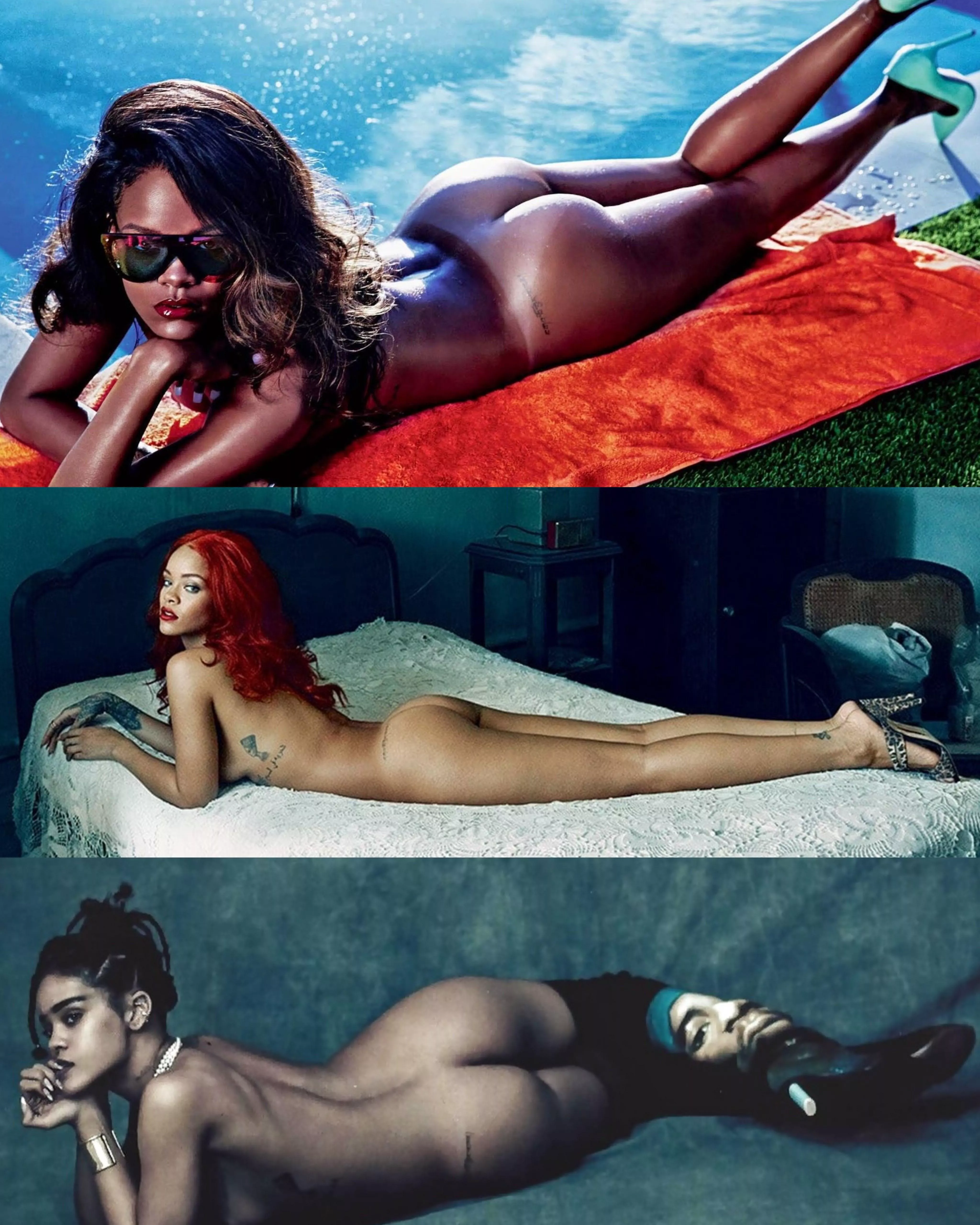 Rihanna’s beautiful brown butt