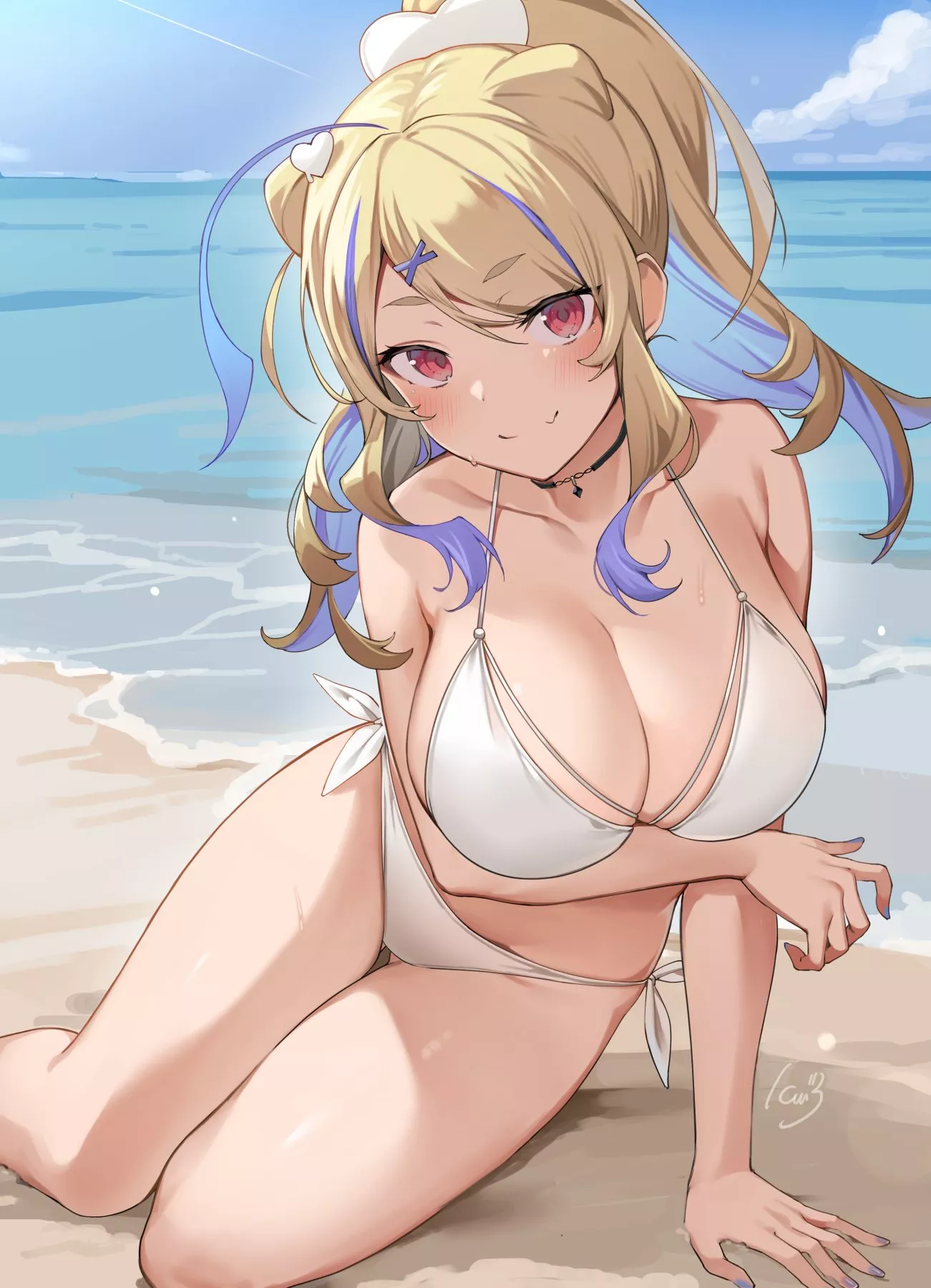 Rin At The Beach.