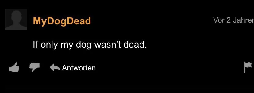 rip to his dog